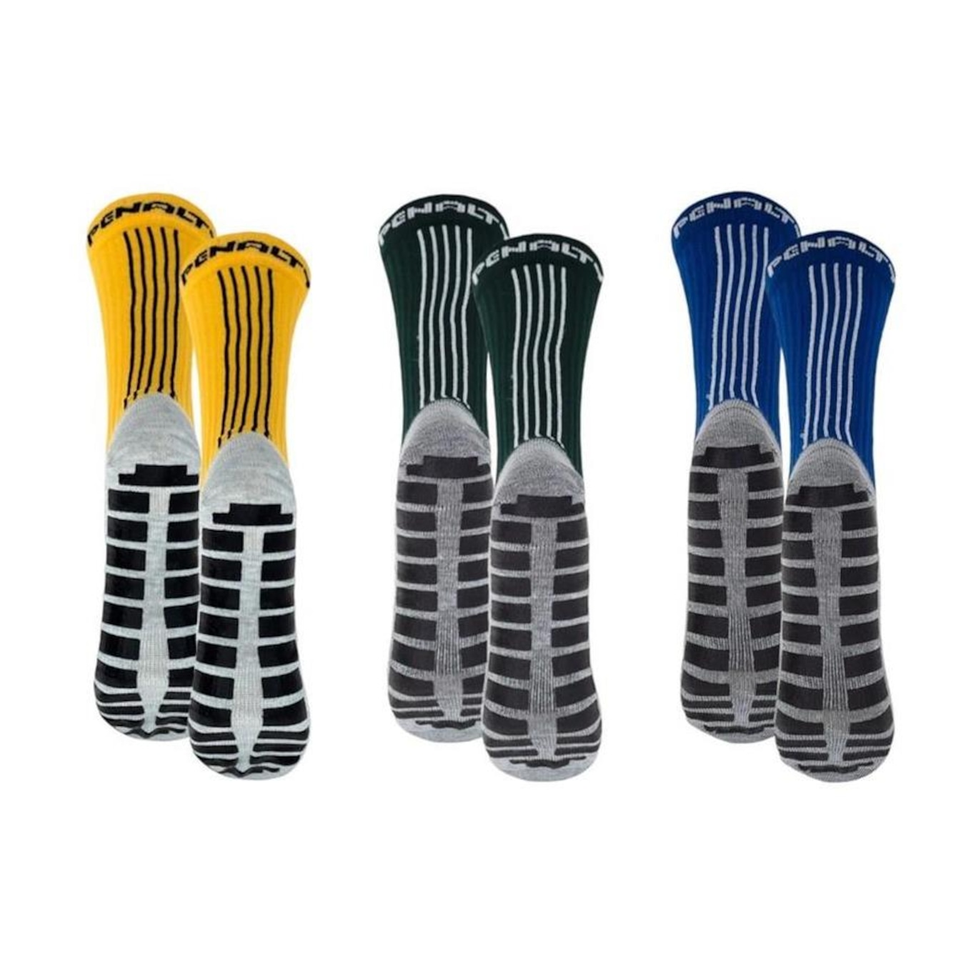 Kit Meiões Penalty Grip - 39 a 43 - 3 Pares - Masculina - Foto 2