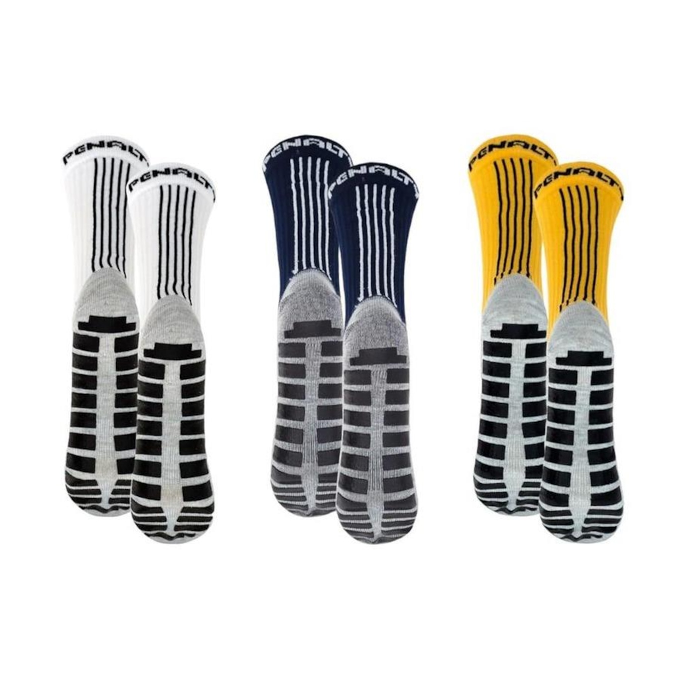 Kit Meiões Penalty Grip - 39 a 43 - 3 Pares - Masculina - Foto 2