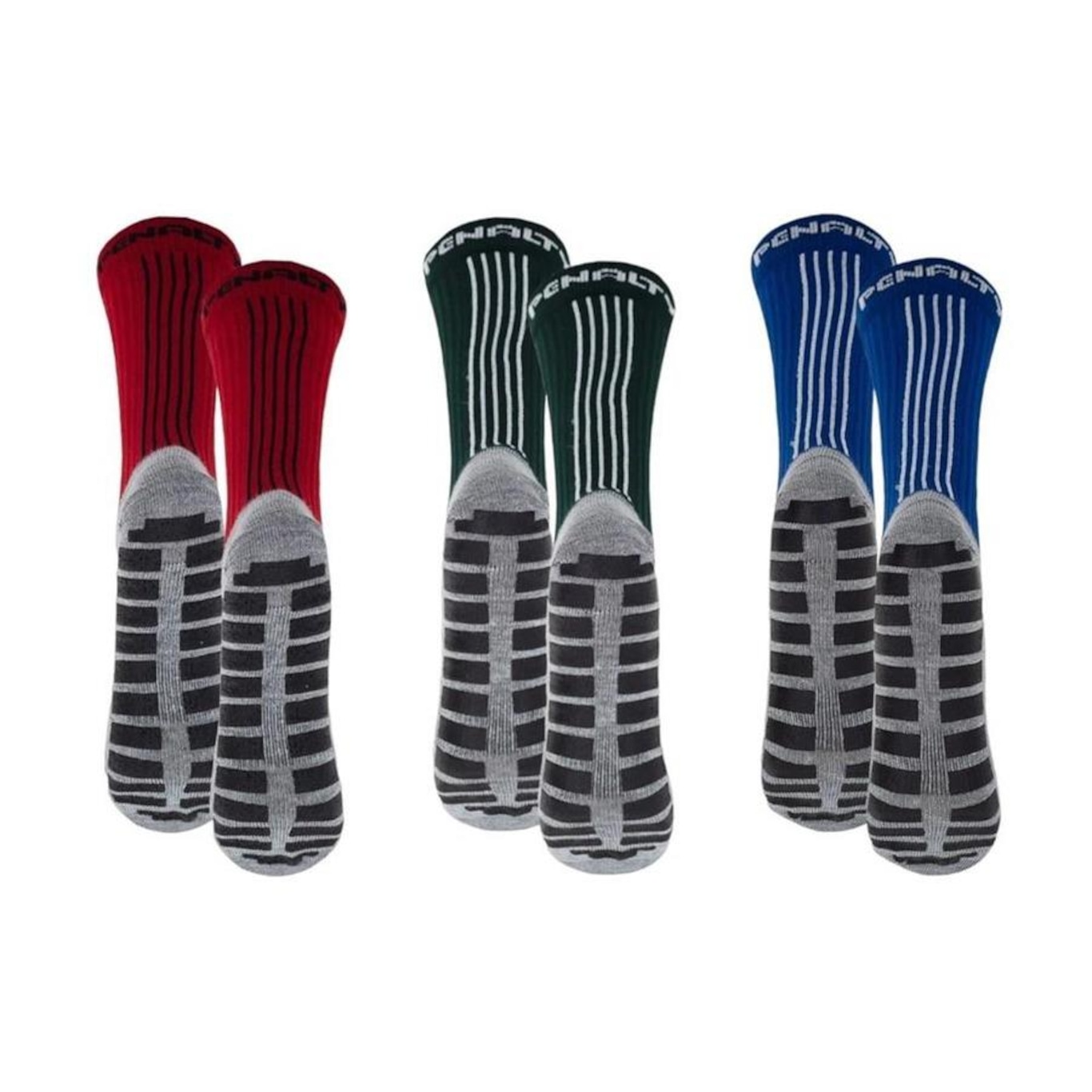 Kit Meiões Penalty Grip - 39 a 43 - 3 Pares - Masculina - Foto 2