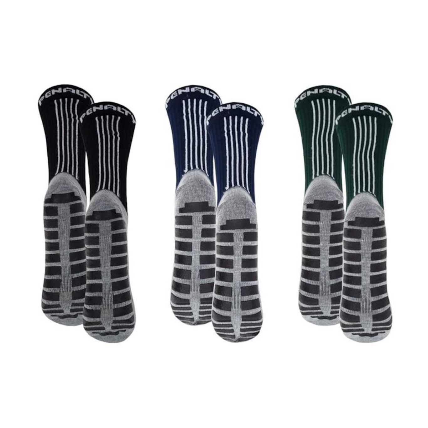 Kit Meiões Penalty Grip - 39 a 43 - 3 Pares - Masculina - Foto 2