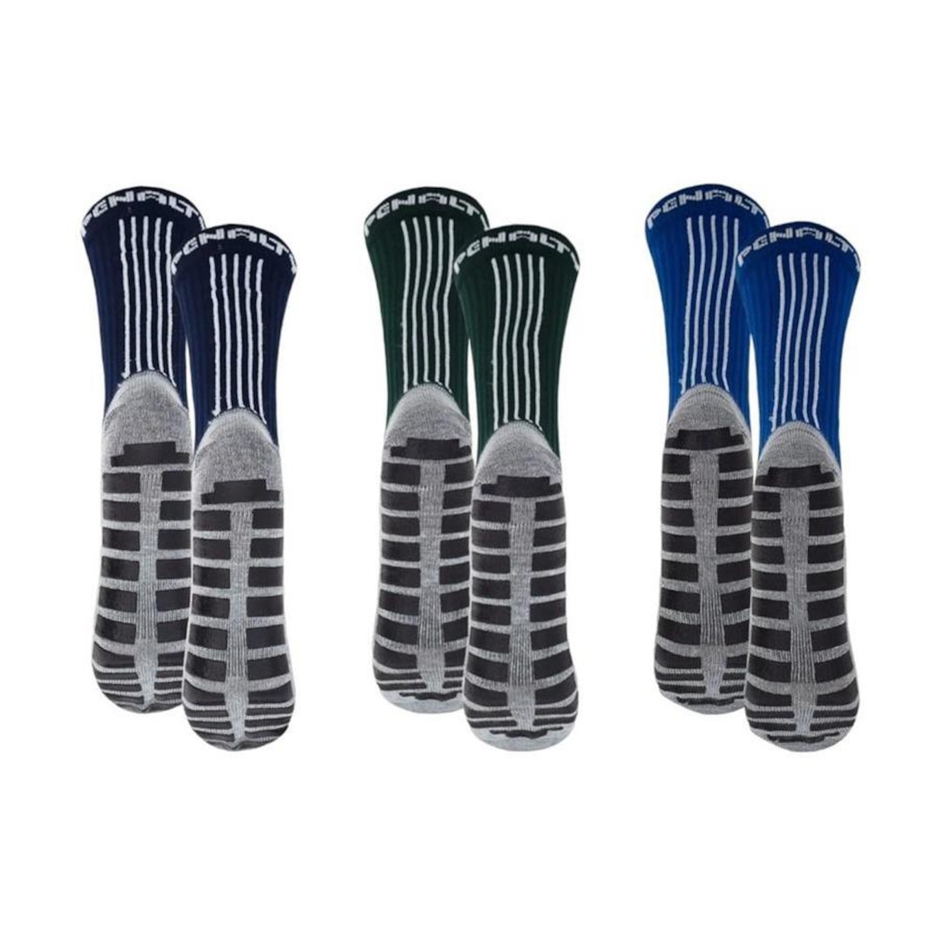 Kit Meiões Penalty Grip - 39 a 43 - 3 Pares - Masculina - Foto 2