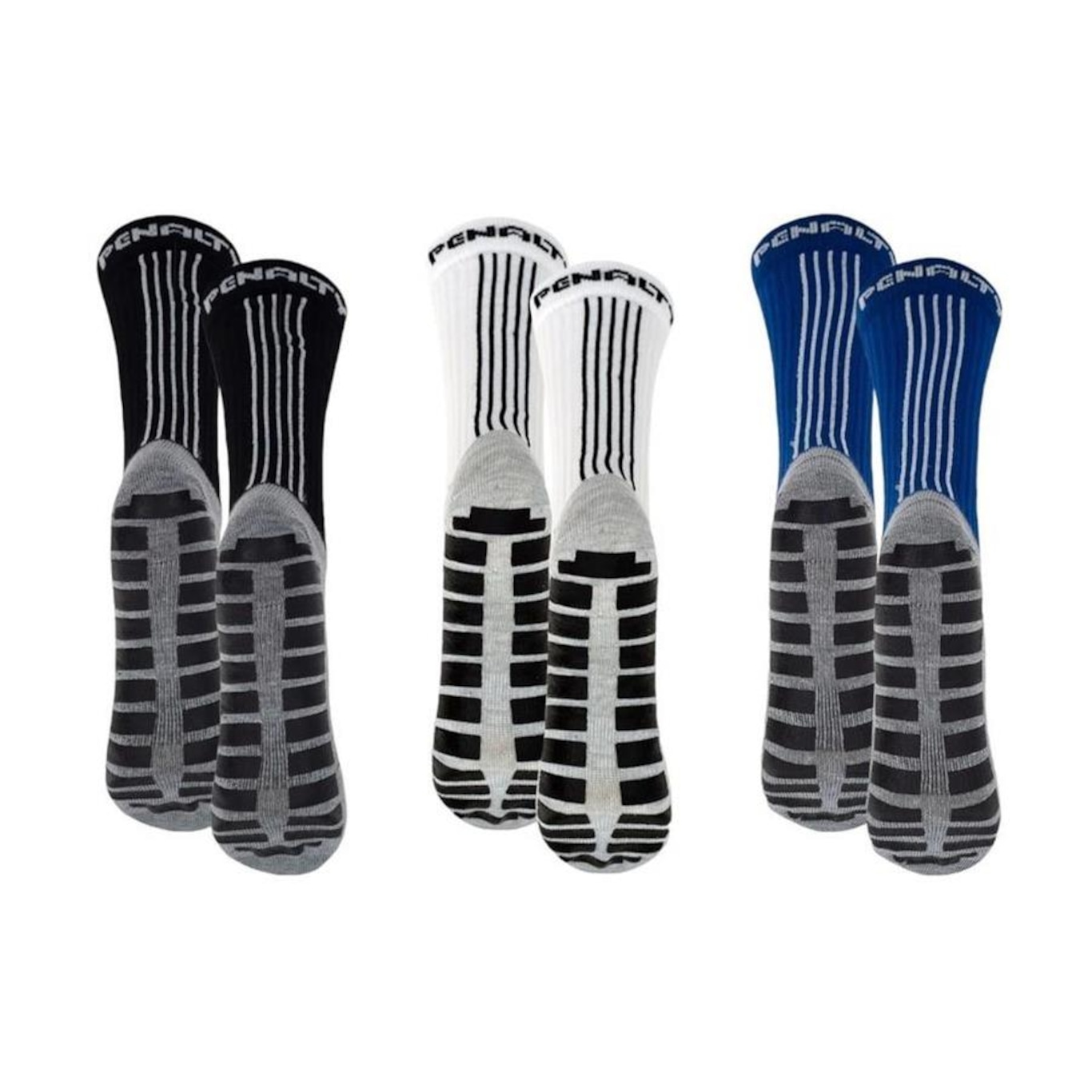 Kit Meiões Penalty Grip - 39 a 43 - 3 Pares - Masculina - Foto 2