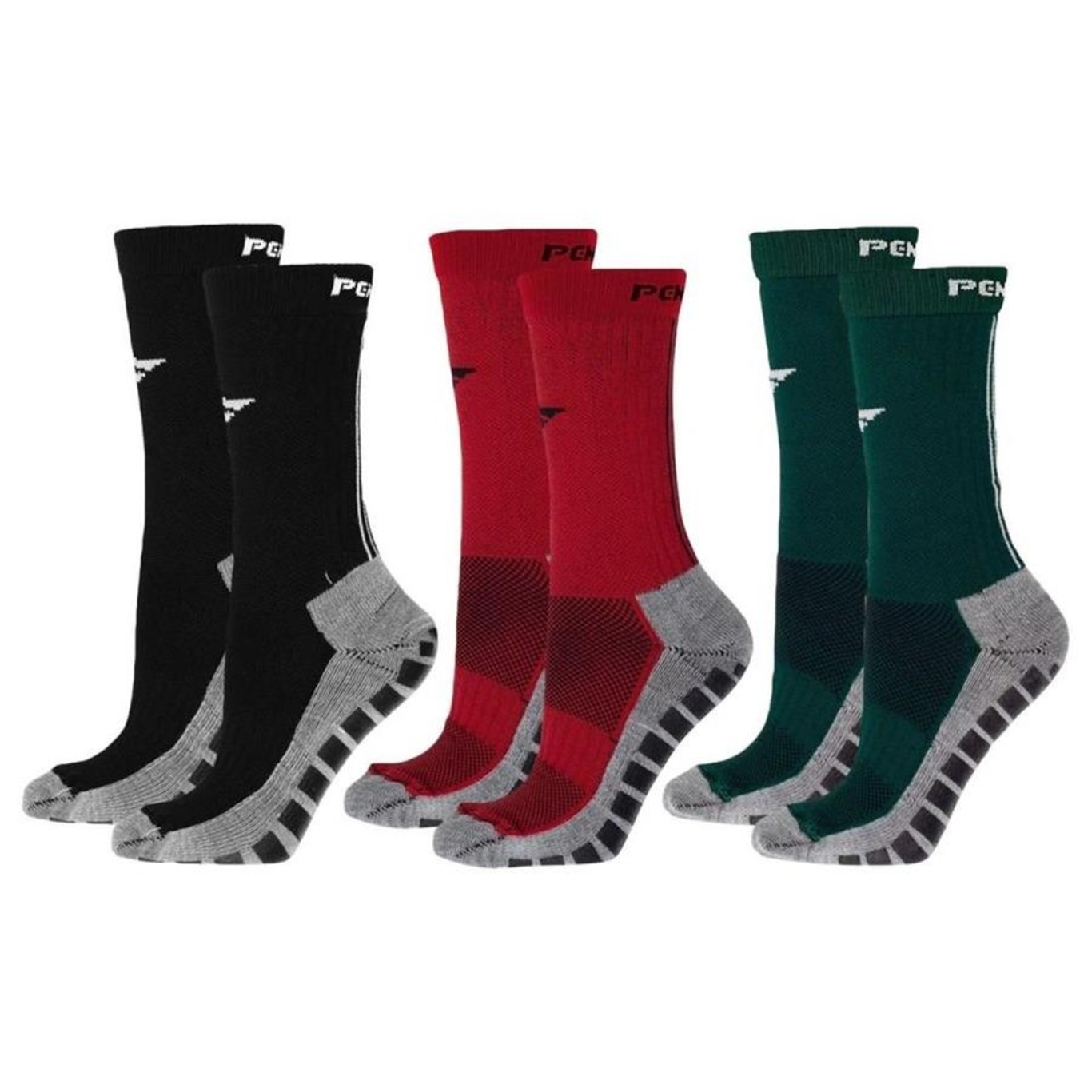 Kit Meiões Penalty Grip - 39 a 43 - 3 Pares - Masculina - Foto 1