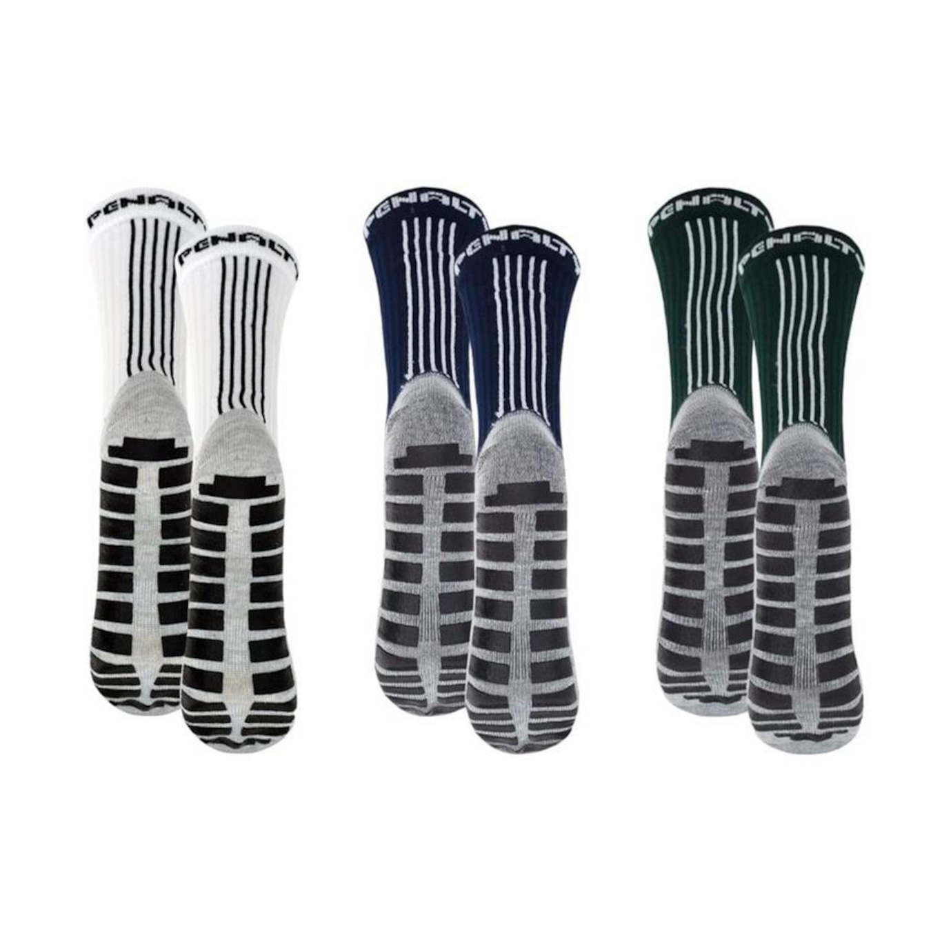 Kit Meiões Penalty Grip - 39 a 43 - 3 Pares - Masculina - Foto 2