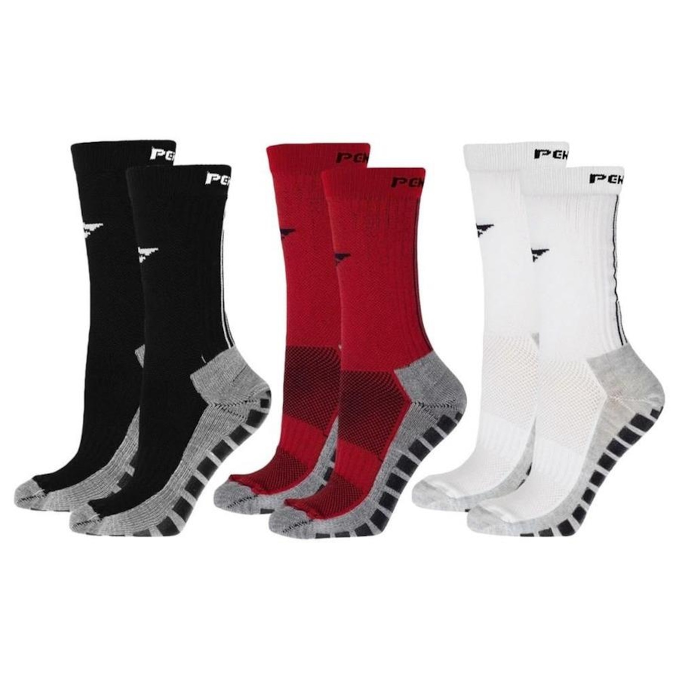 Kit Meiões Penalty Grip - 39 a 43 - 3 Pares - Masculina - Foto 1