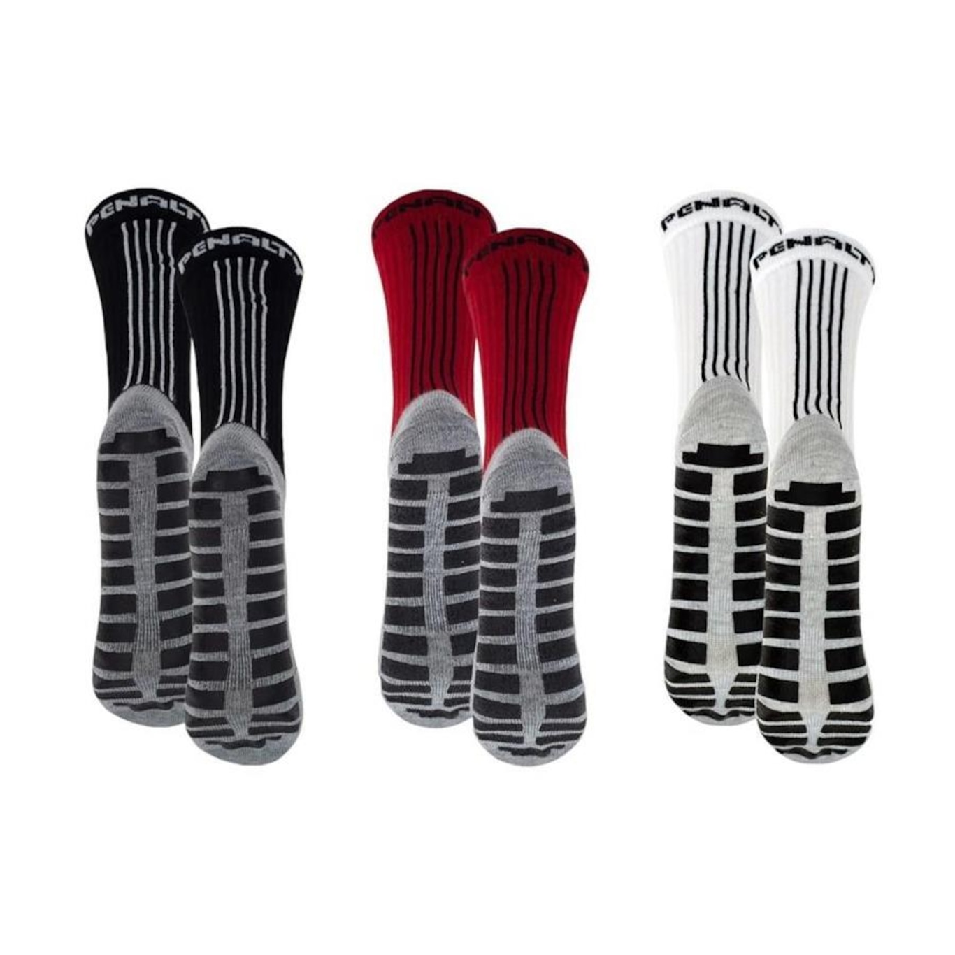 Kit Meiões Penalty Grip - 39 a 43 - 3 Pares - Masculina - Foto 2