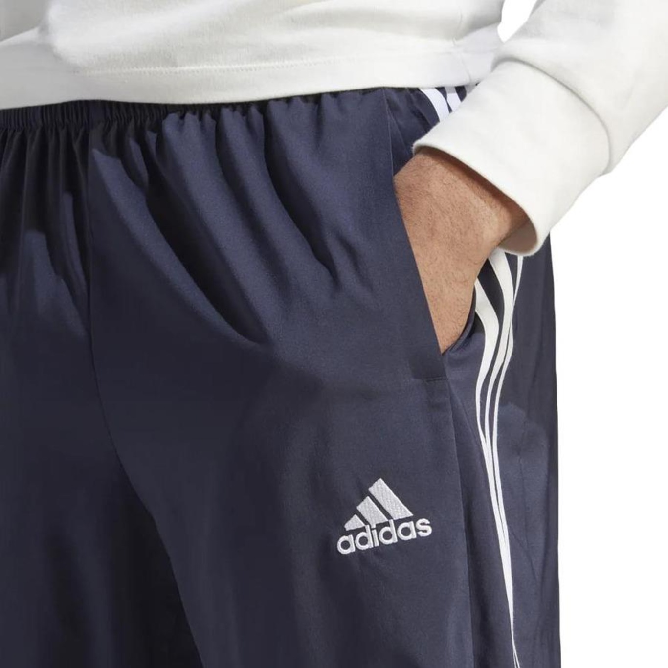 Calça adidas ESSENTIALS 3-STRIPES - Masculina - Foto 4