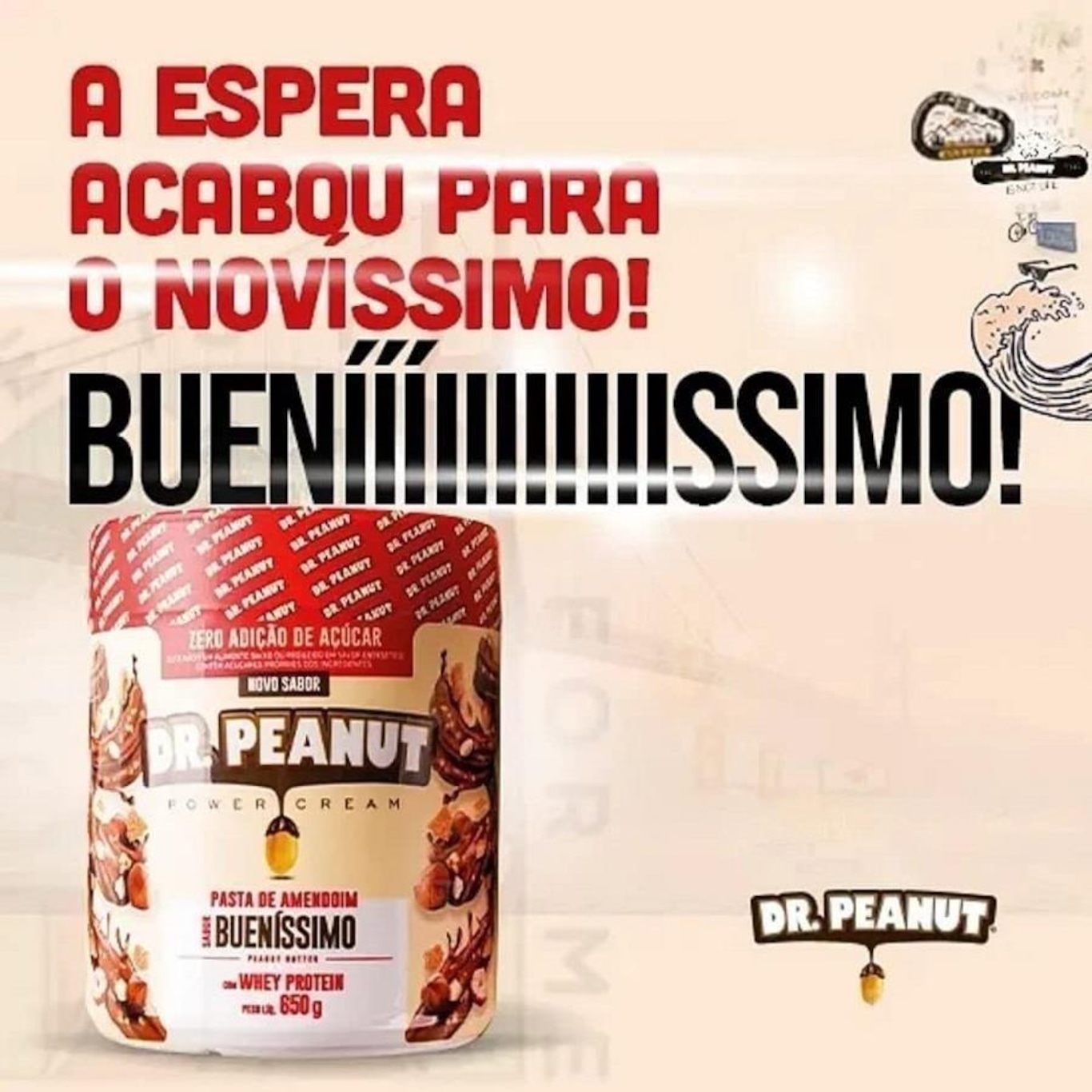 Kit 100% Whey Protein Max Titanium Refil - Chocolate - 900g + Pasta De  Amendoim Bueníssimo Dr Peanut - 2 Unidades