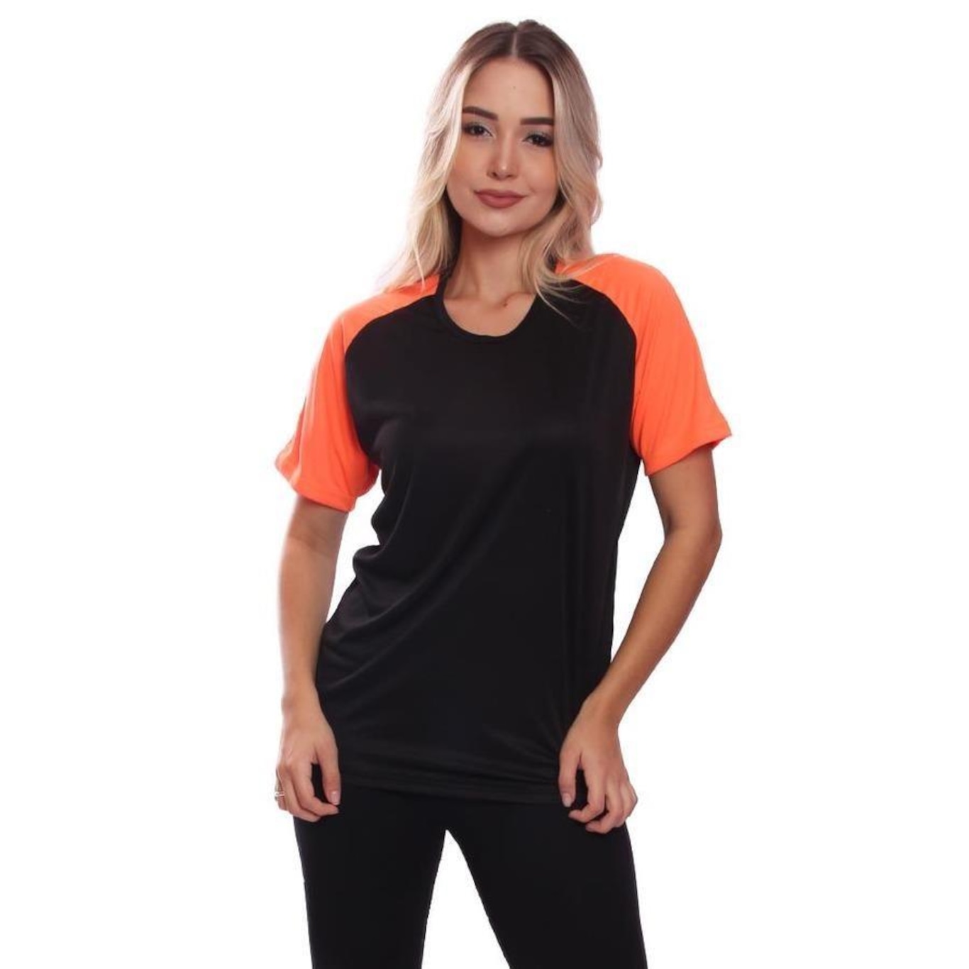 Kit Camisetas de Treino Whats Wear Raglan com Proteção Solar UV - 6 unidades - Feminina - Foto 6