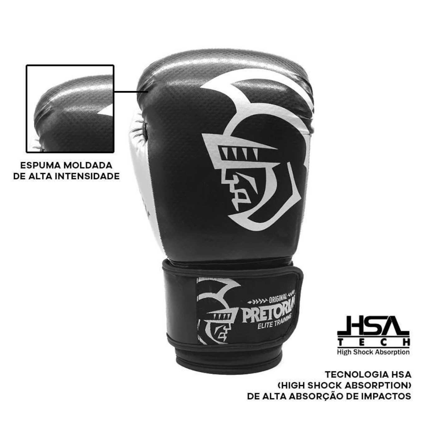 Kit de Boxe Pretorian: Bandagem + Protetor Bucal + Luvas de Boxe Elite - 10 OZ - Adulto - Foto 2