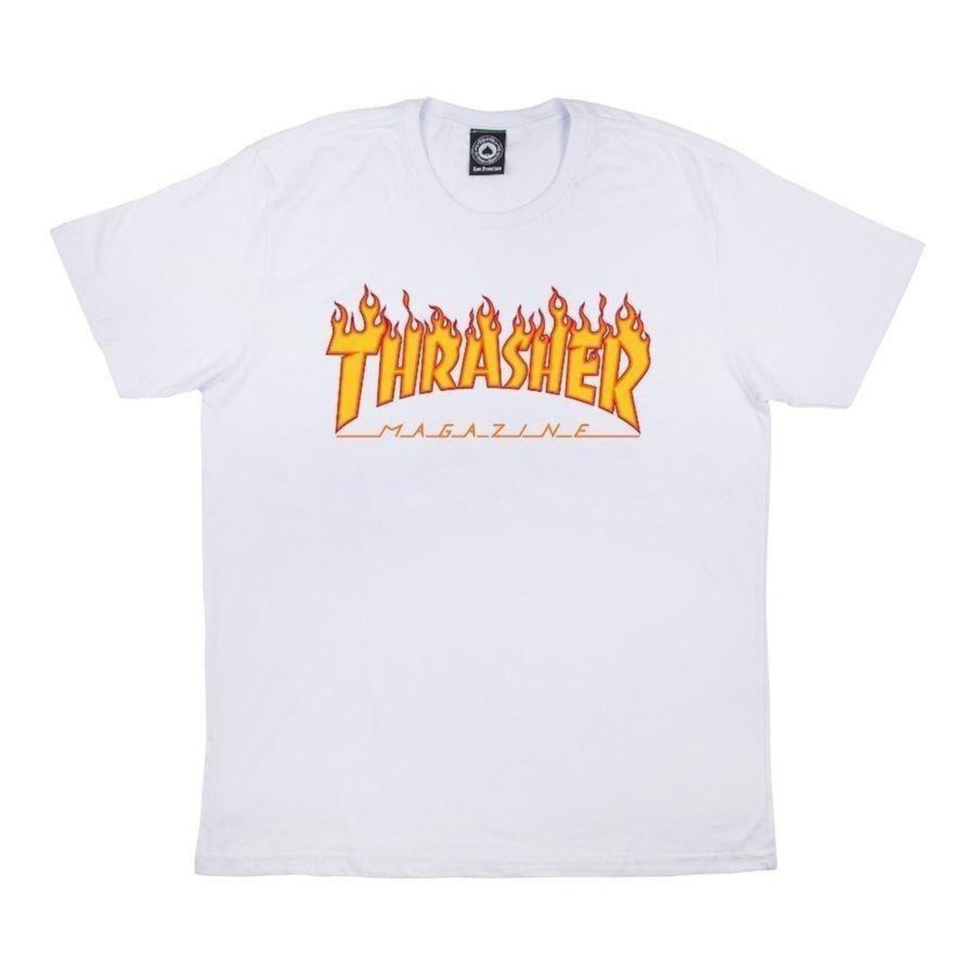 Camiseta Thrasher Flame Logo - Masculina - Foto 1