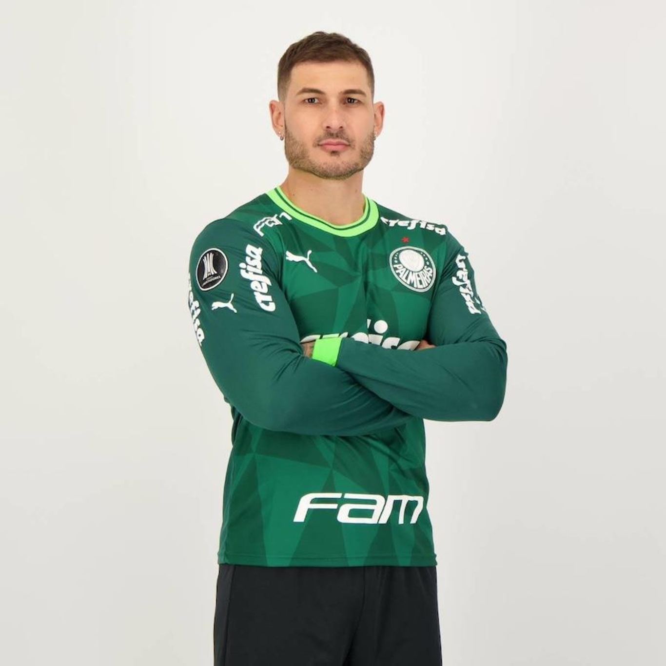 Camisa do Palmeiras I 2023 Manga Longa Puma - Masculina - Foto 2