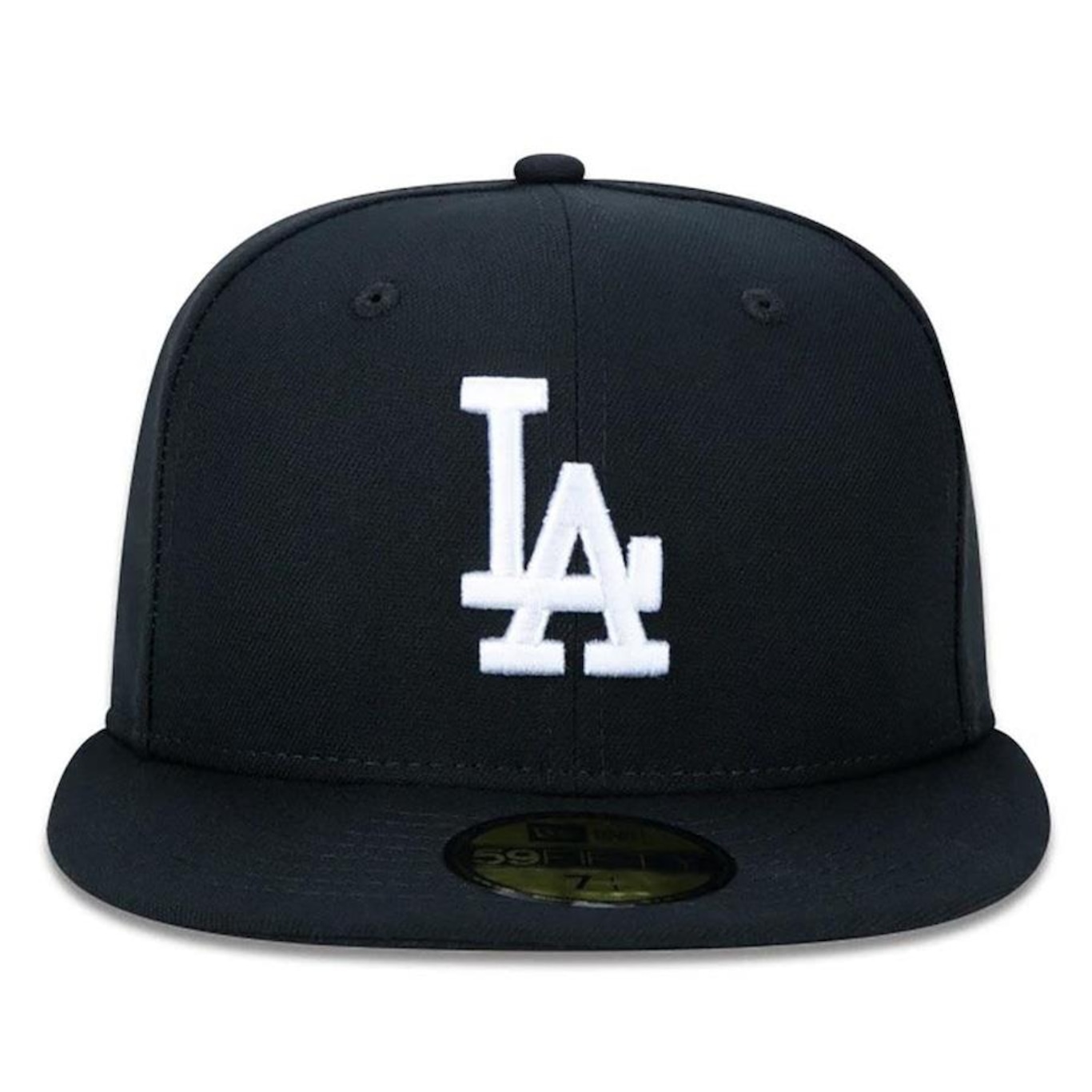 Boné New Era 59FIFTY Los Angeles Dodgers Aba Reta Preto - Foto 2