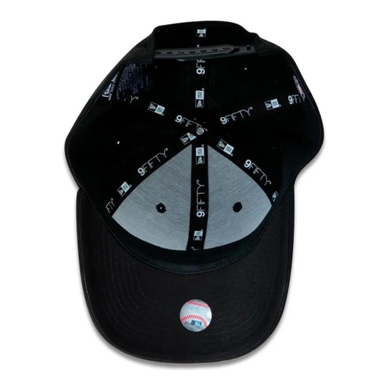 Boné New Era 9FIFTY Stretch-Snap MLB New York Yankees Preto - Foto 3