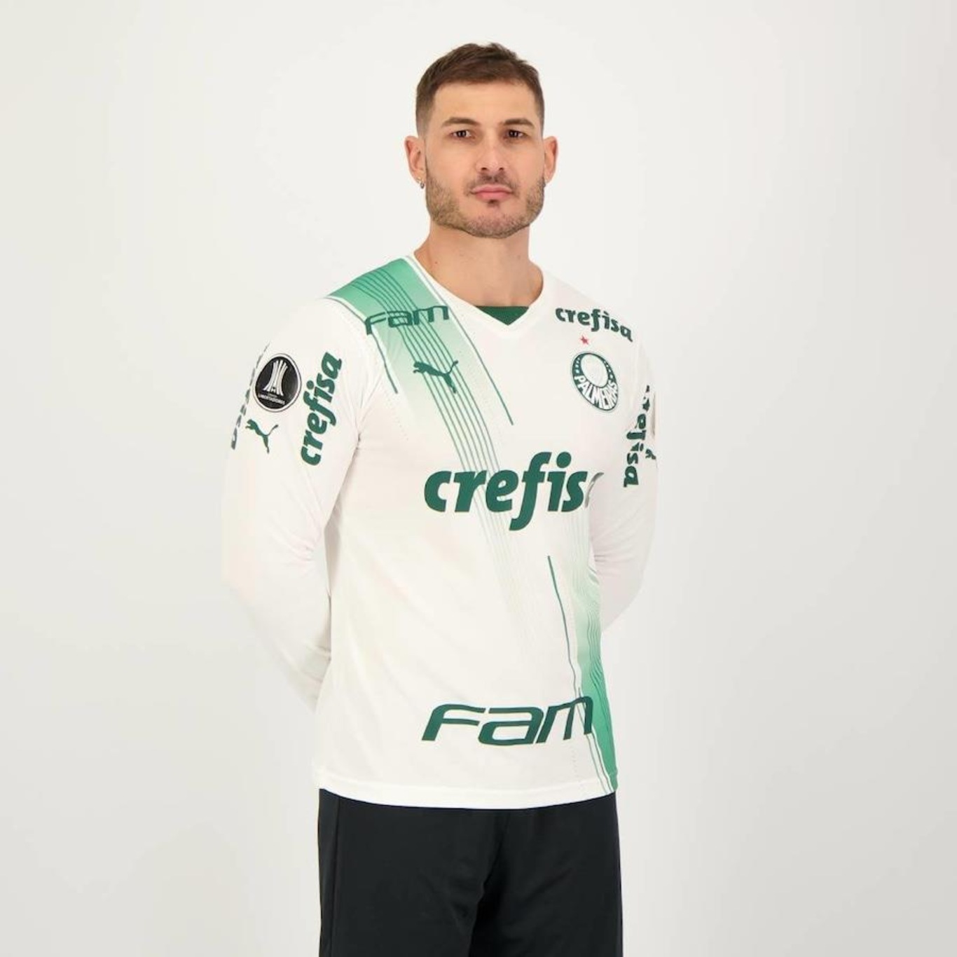 Camisa do Palmeiras II 2023 Manga Longa Libertadores Puma - Masculina - Foto 2