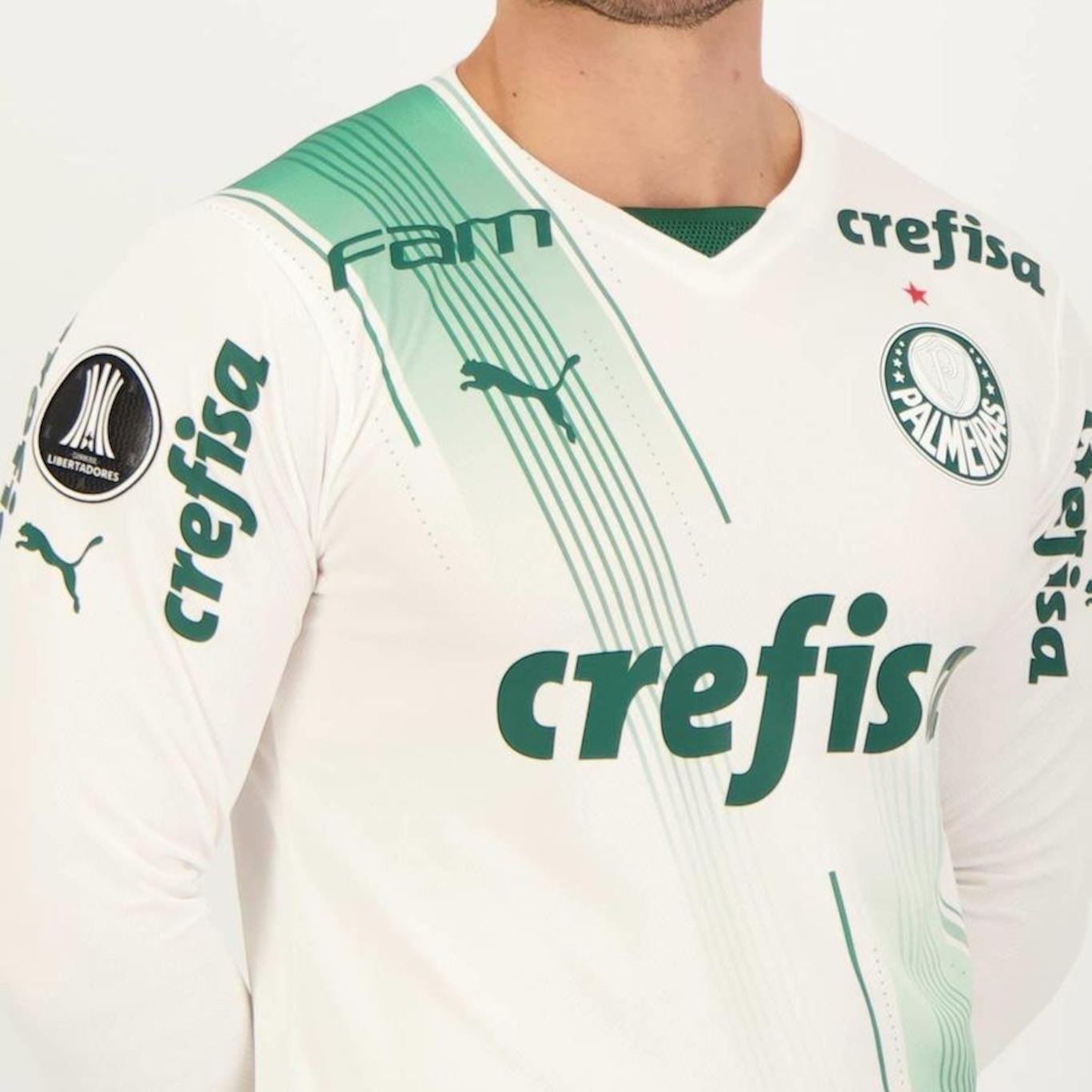 Camisa do Palmeiras II 2023 Manga Longa Libertadores Puma - Masculina - Foto 4