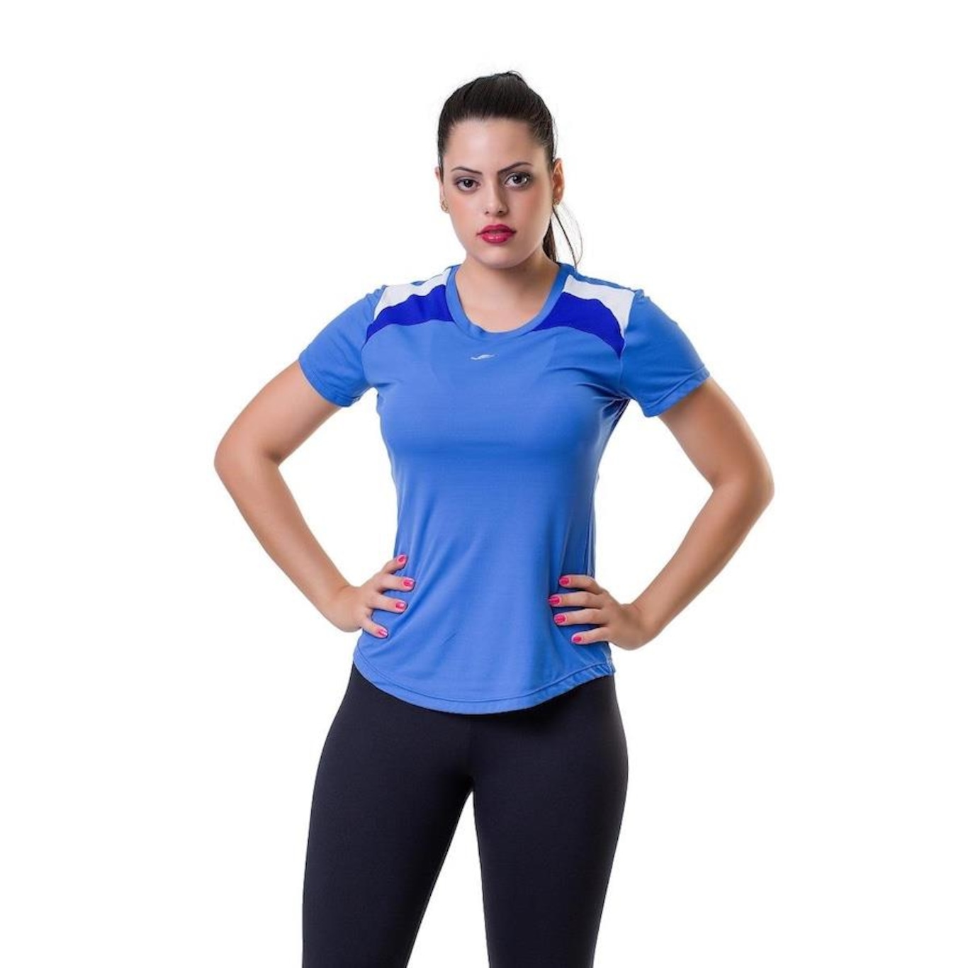 Camiseta Running Elite Gola Careca Poliamida UV50+ Protection - Feminina - Foto 1