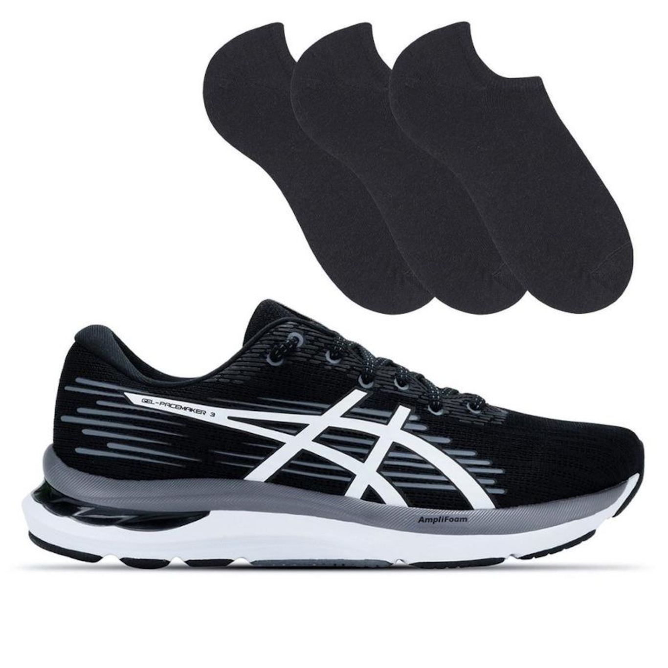 Kit Asics: Tênis Gel-Pacemaker 3 + 3 Pares de Meias - Masculino - Foto 1