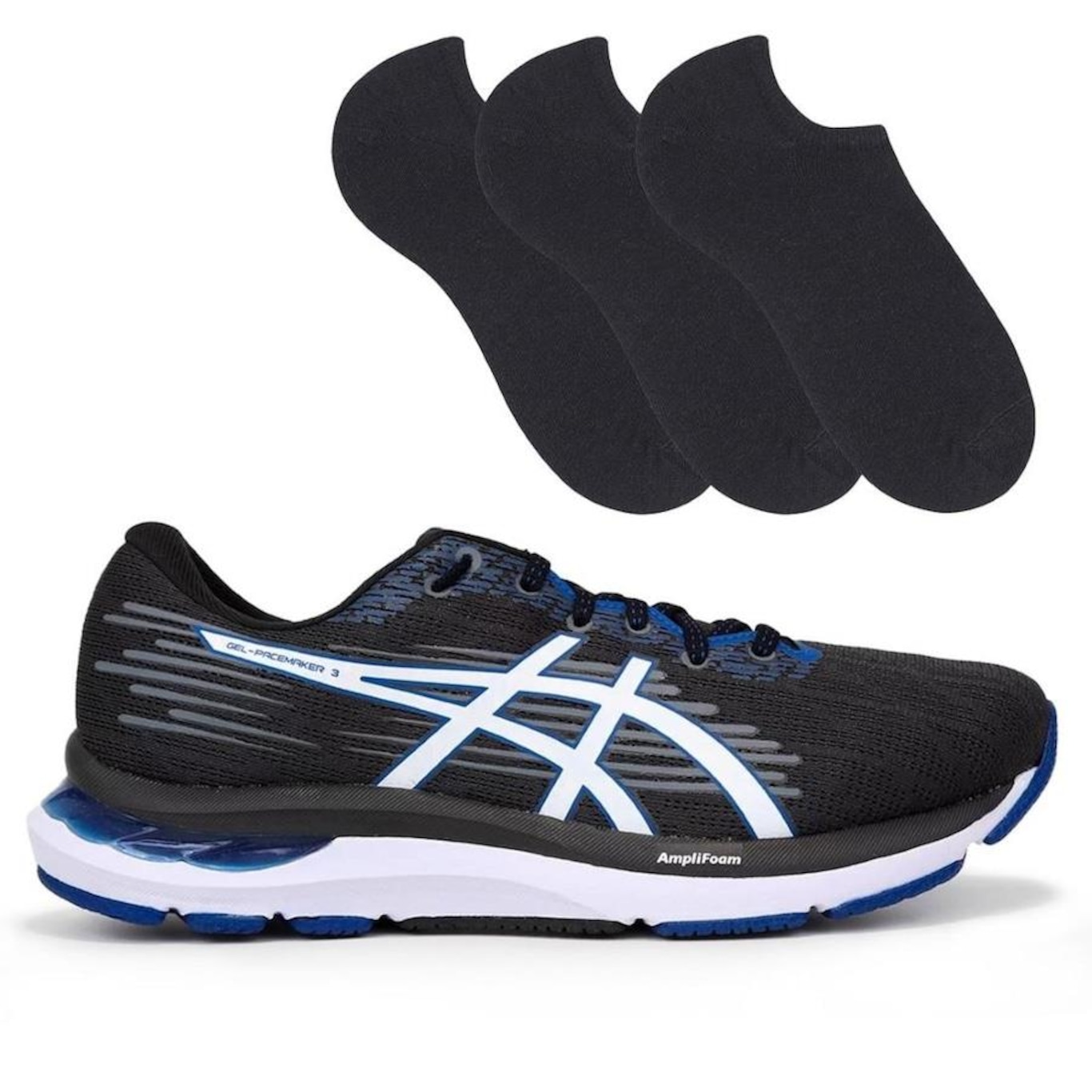 Kit Asics: Tênis Gel-Pacemaker 3 + 3 Pares de Meias - Masculino - Foto 1