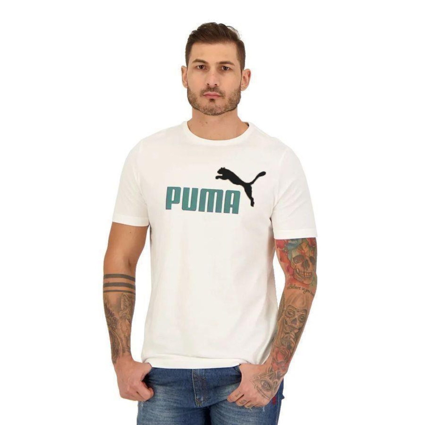 Camiseta Puma Ess 2 Logo - Masculina - Foto 1