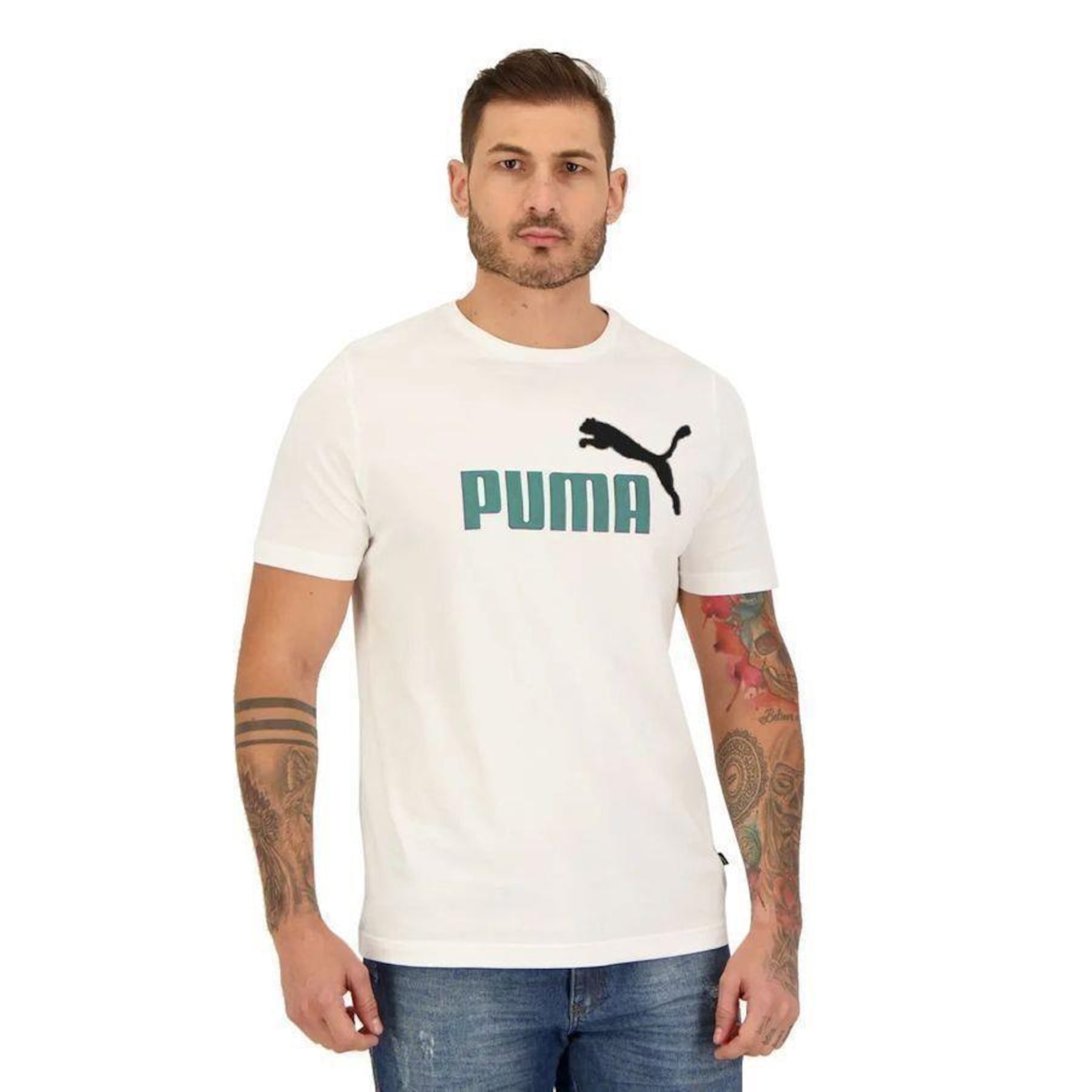 Camiseta Puma Ess 2 Logo - Masculina - Foto 2