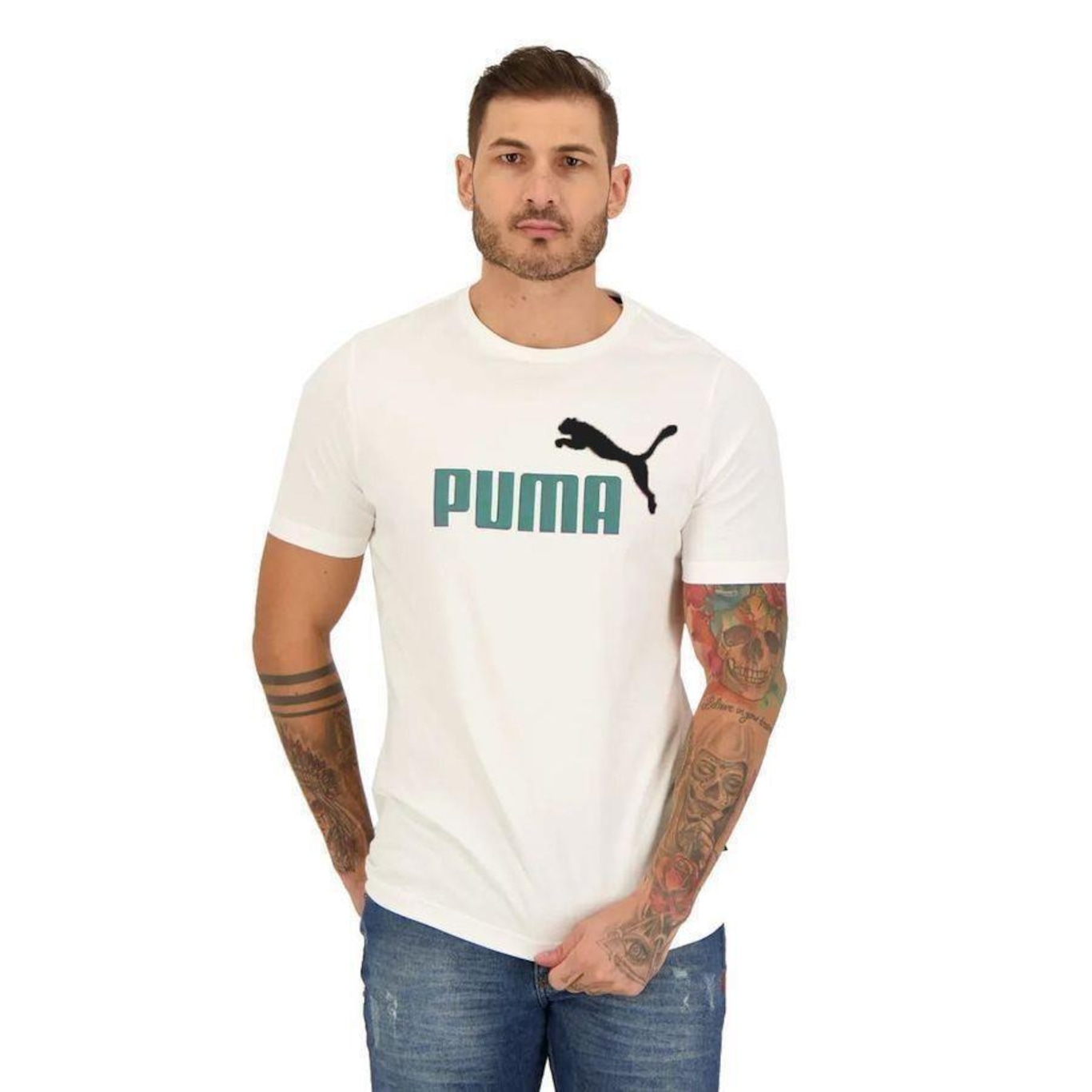 Camiseta Puma Ess 2 Logo - Masculina - Foto 5