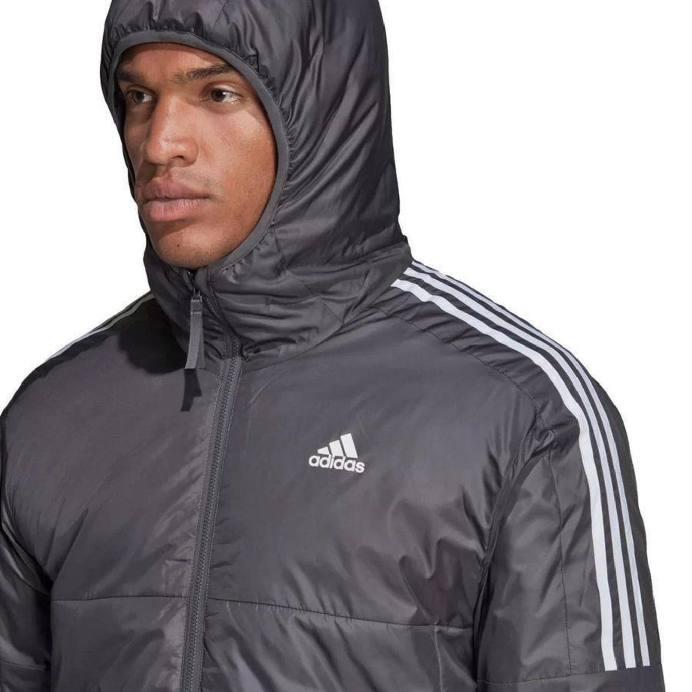 Jaqueta com Capuz adidas Essentials Insulated - Masculina - Foto 4