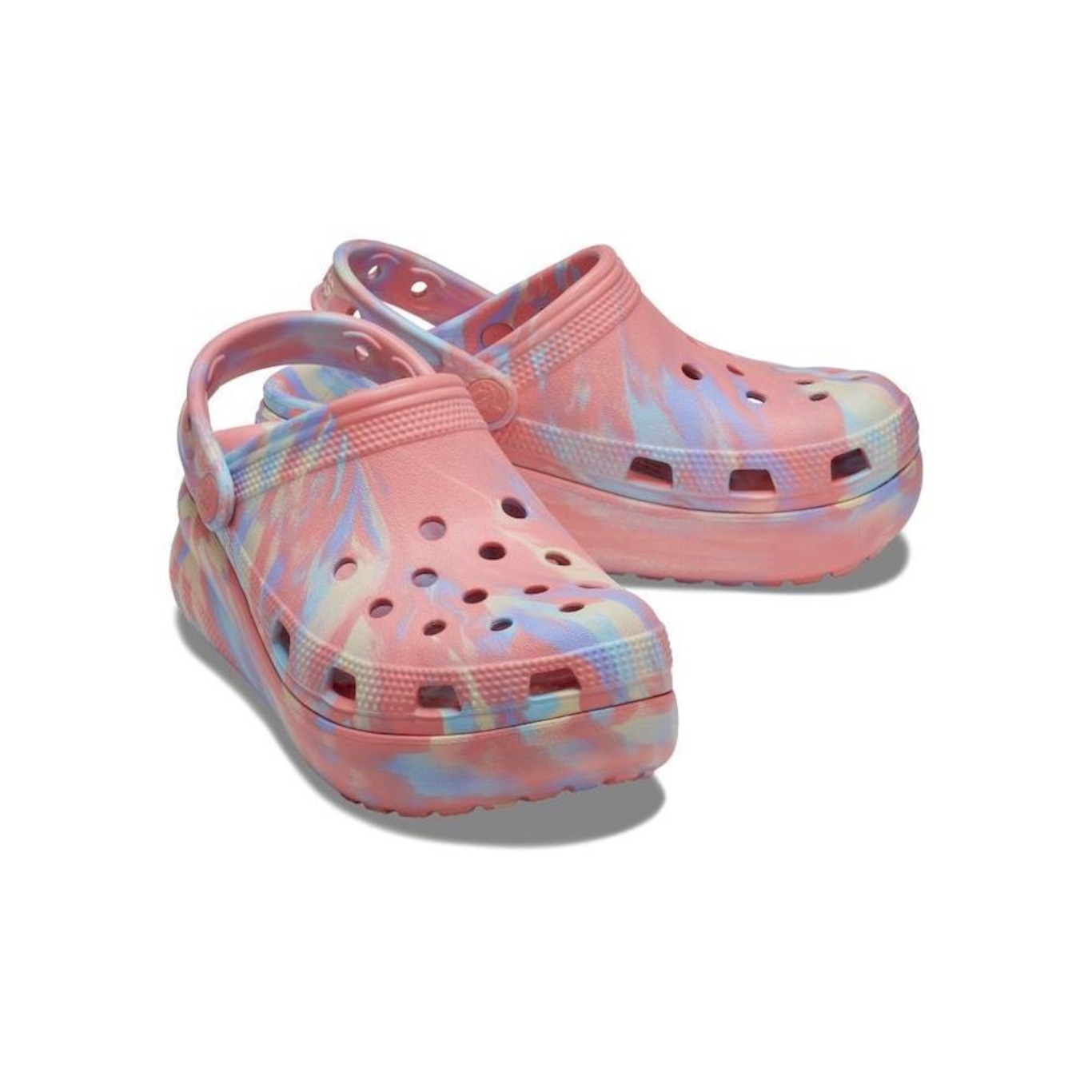 Sandália Crocs Marbled Cutie Clog - Infantil - Foto 4