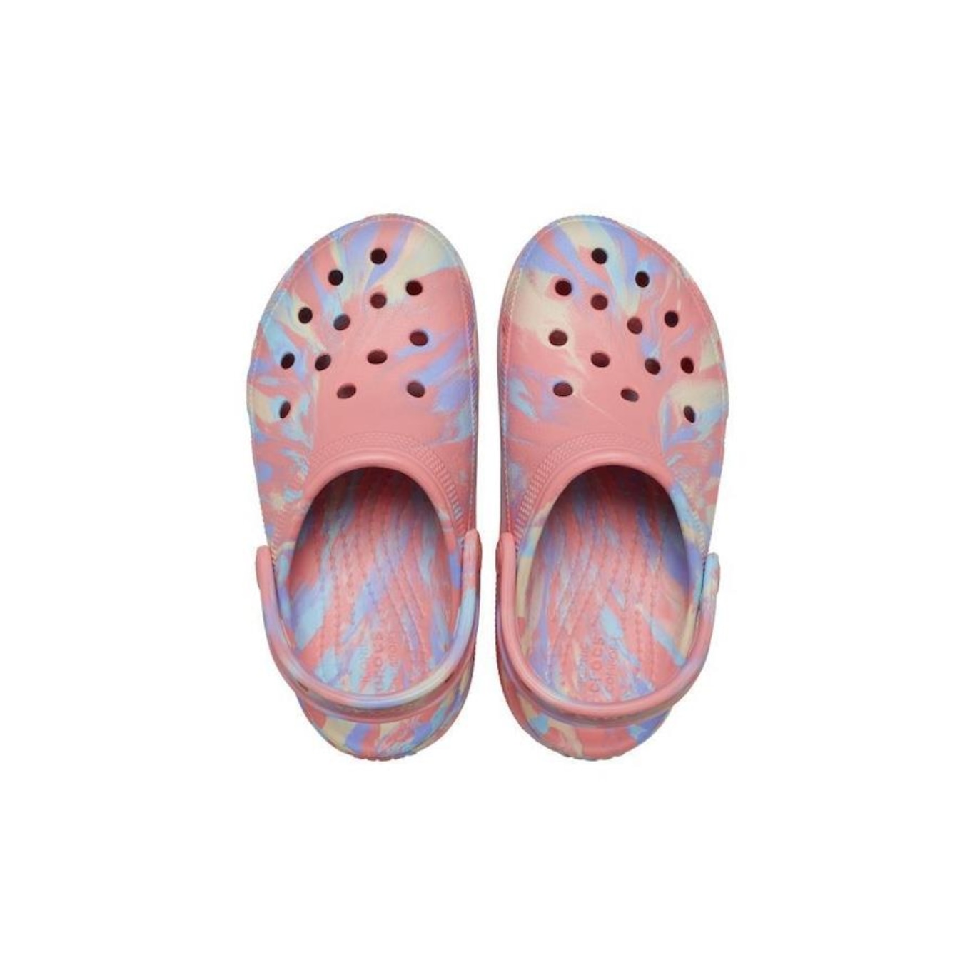 Sandália Crocs Marbled Cutie Clog - Infantil - Foto 5