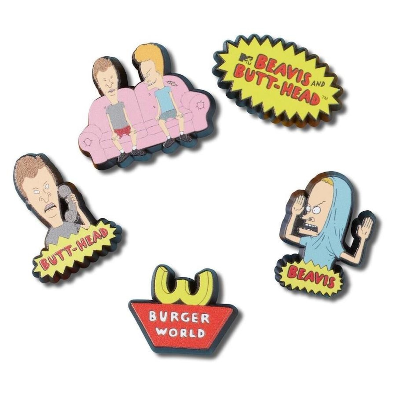 Kit Jibbitz Crocs Beavis And Butthead - 5 Unidades - Foto 1