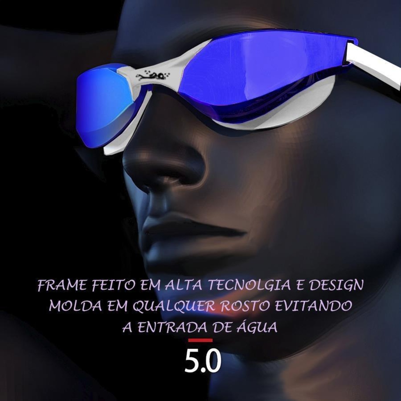 Óculos de Natação Gold Sports Snake Pro Performance 5.0 - Adulto - Foto 3