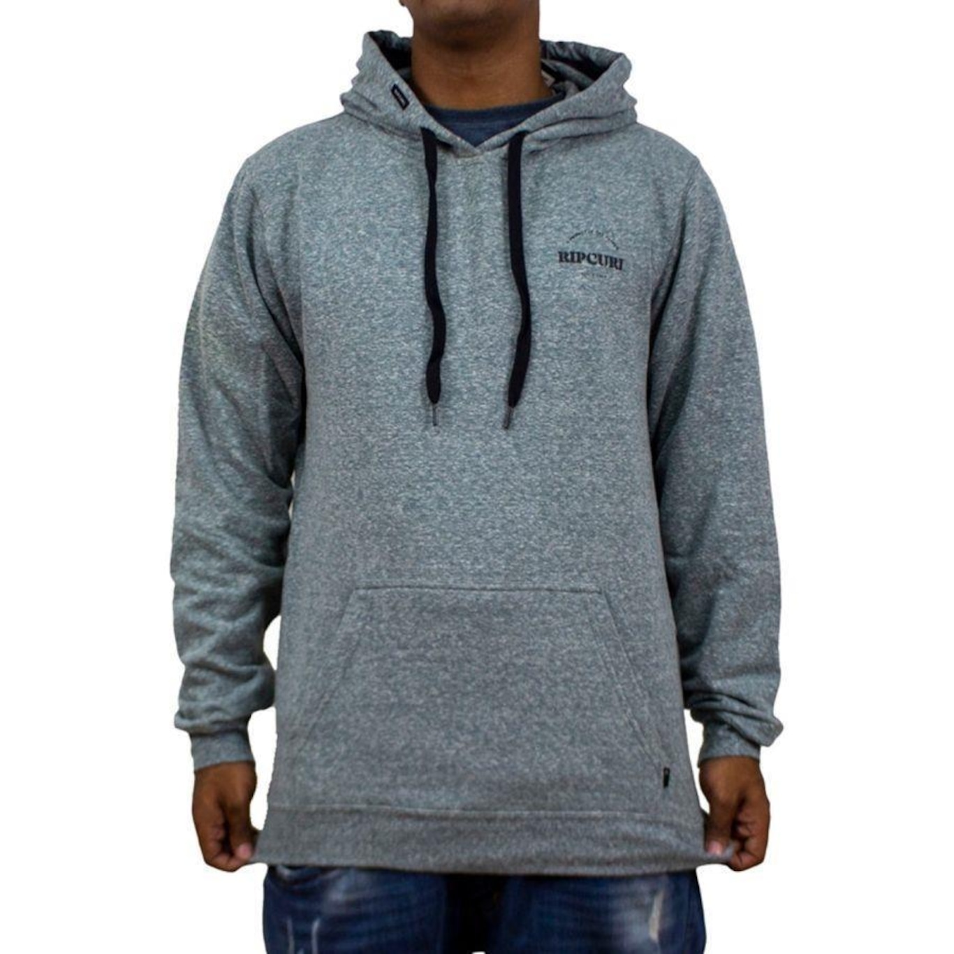 Blusão Moletom Com Capuz Rip Curl Blair Grey - Masculino - Foto 1