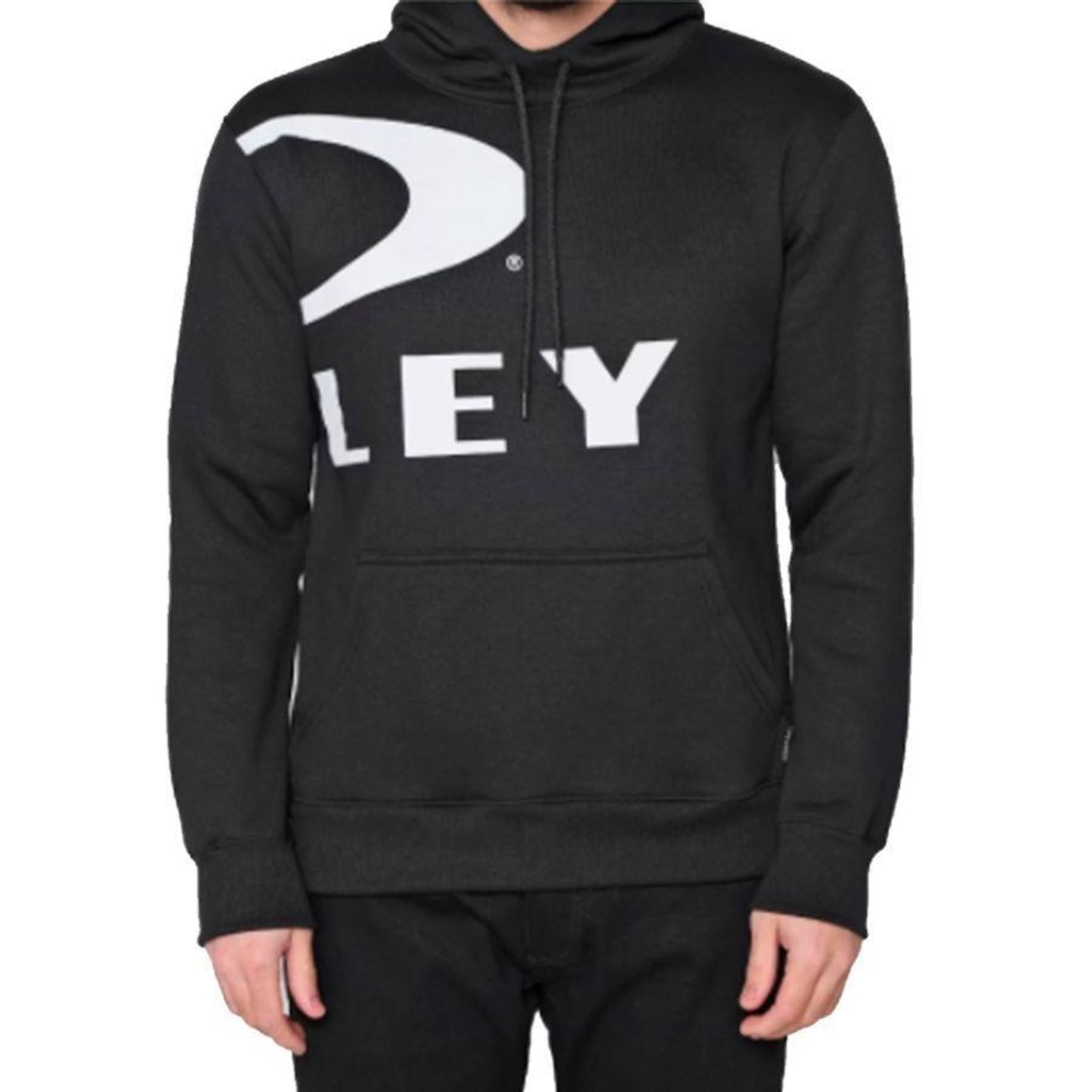 Blusão Moletom Com Capuz Oakley Big Ellipse Pullover Blackout - Masculino - Foto 1