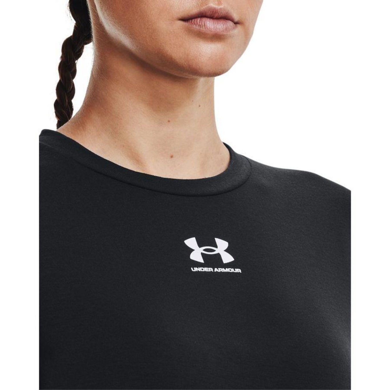 Blusão de Moletom Under Armour Rival Terry Crew - Feminino - Foto 5