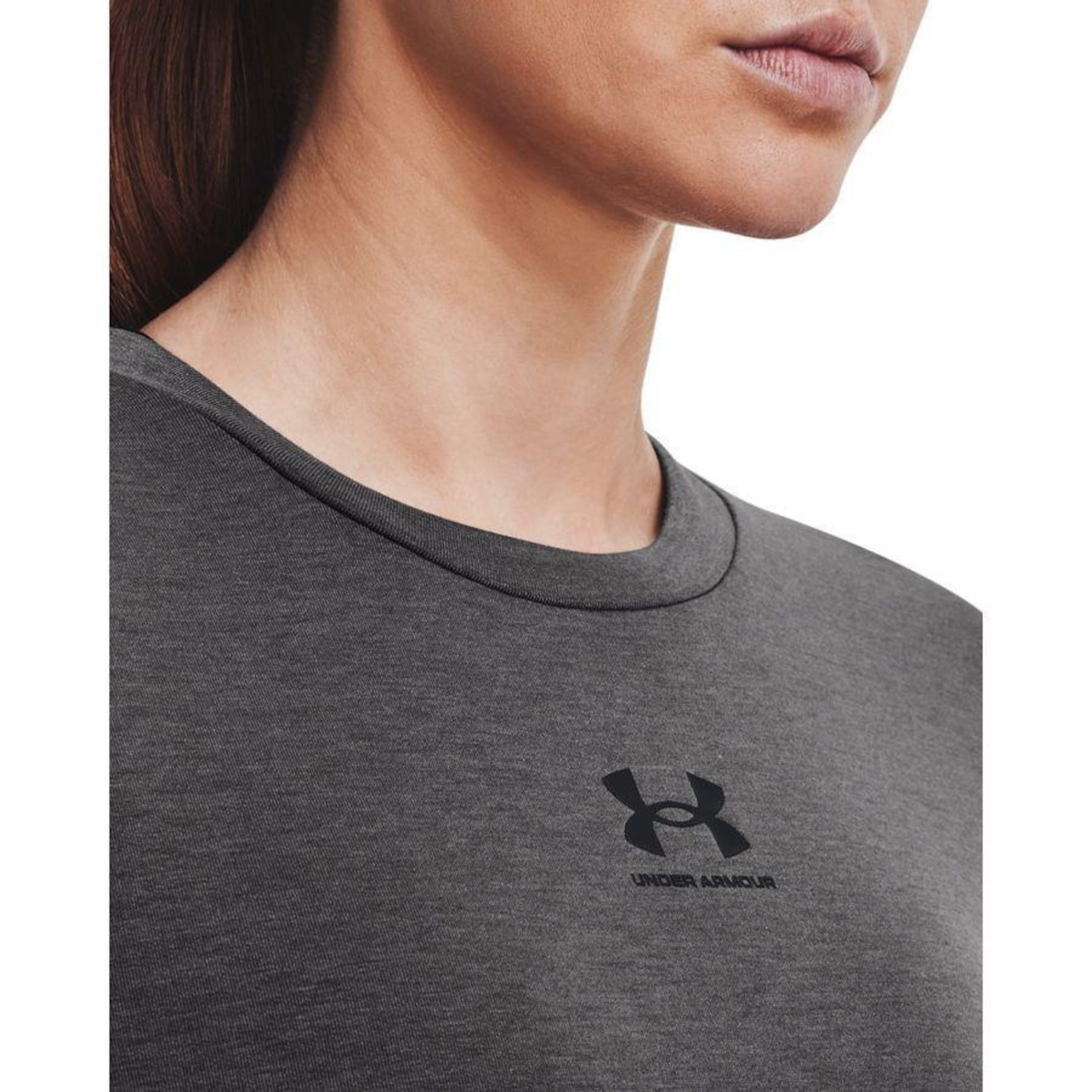 Blusão de Moletom Under Armour Rival Terry Crew - Feminino - Foto 5