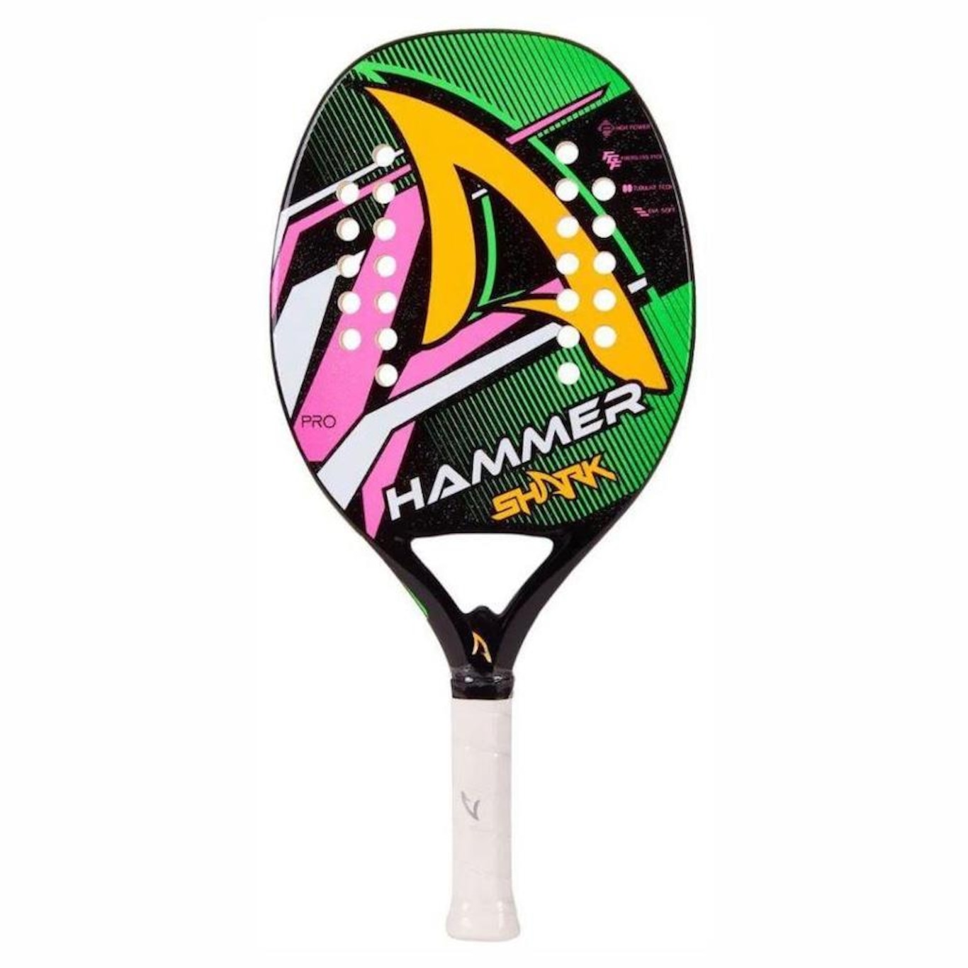 Raquete De Beach Tennis Shark Modelo Hammer Performance Treinos Jogos - Foto 1