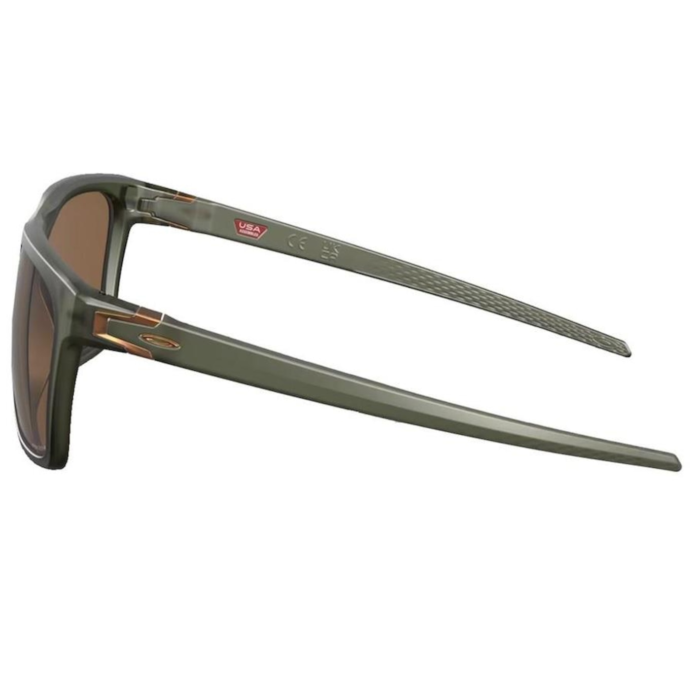 Óculos de Sol Unissex Oakley Leffingwell Matte Olive Ink Prizm Bronze - Foto 3