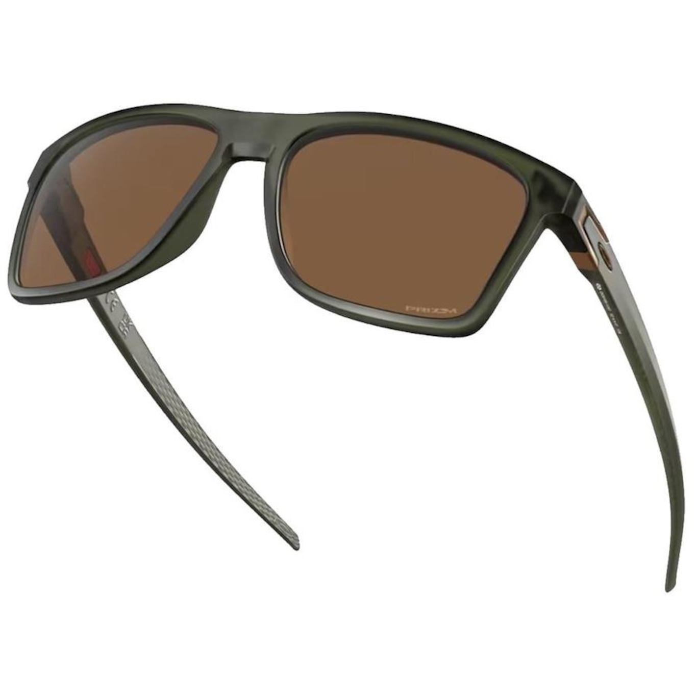 Óculos de Sol Unissex Oakley Leffingwell Matte Olive Ink Prizm Bronze - Foto 4