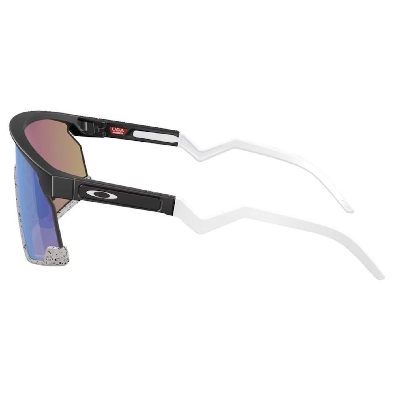 Óculos de Sol Unissex Oakley BXTR Matte Black Prizm Sapphire - Foto 3