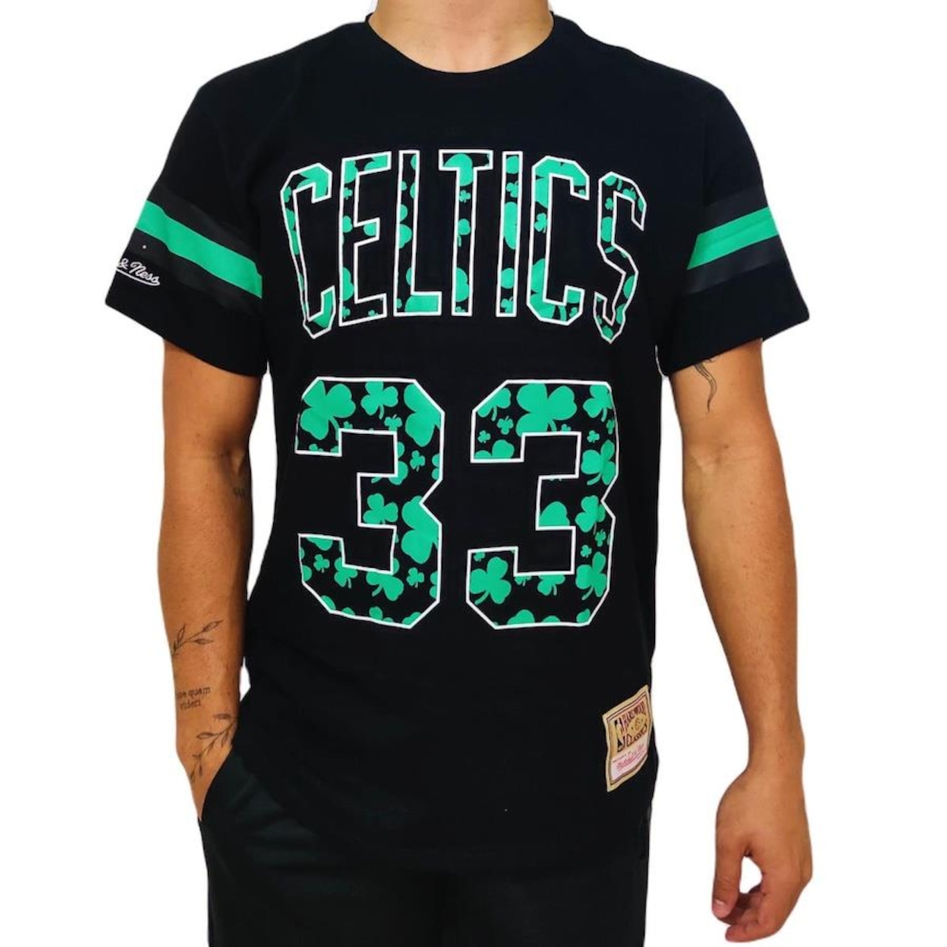 Camiseta Mitchell & Ness NBA Boston Celtics Larry Bird - Masculino - Foto 1