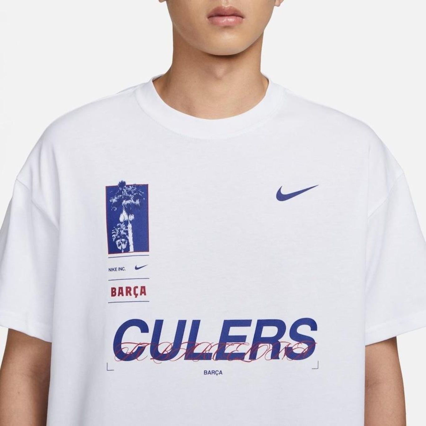 Camiseta Max90 Nike Barcelona - Masculina - Foto 3