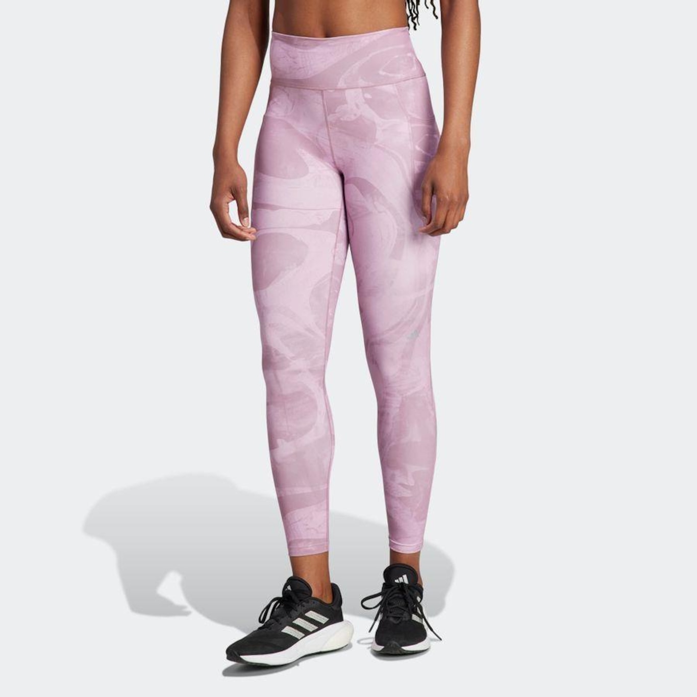 Calça Legging adidas 7/8 Estampada Daily Run - Feminina em