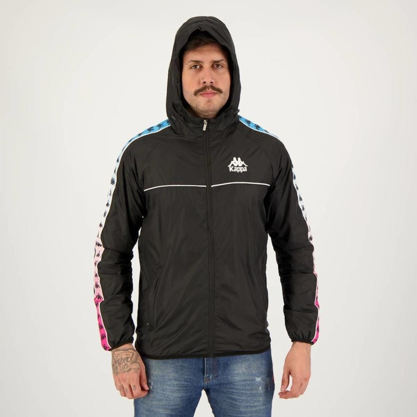 Jaqueta com Capuz Kappa Windy Low - Masculina - Foto 5