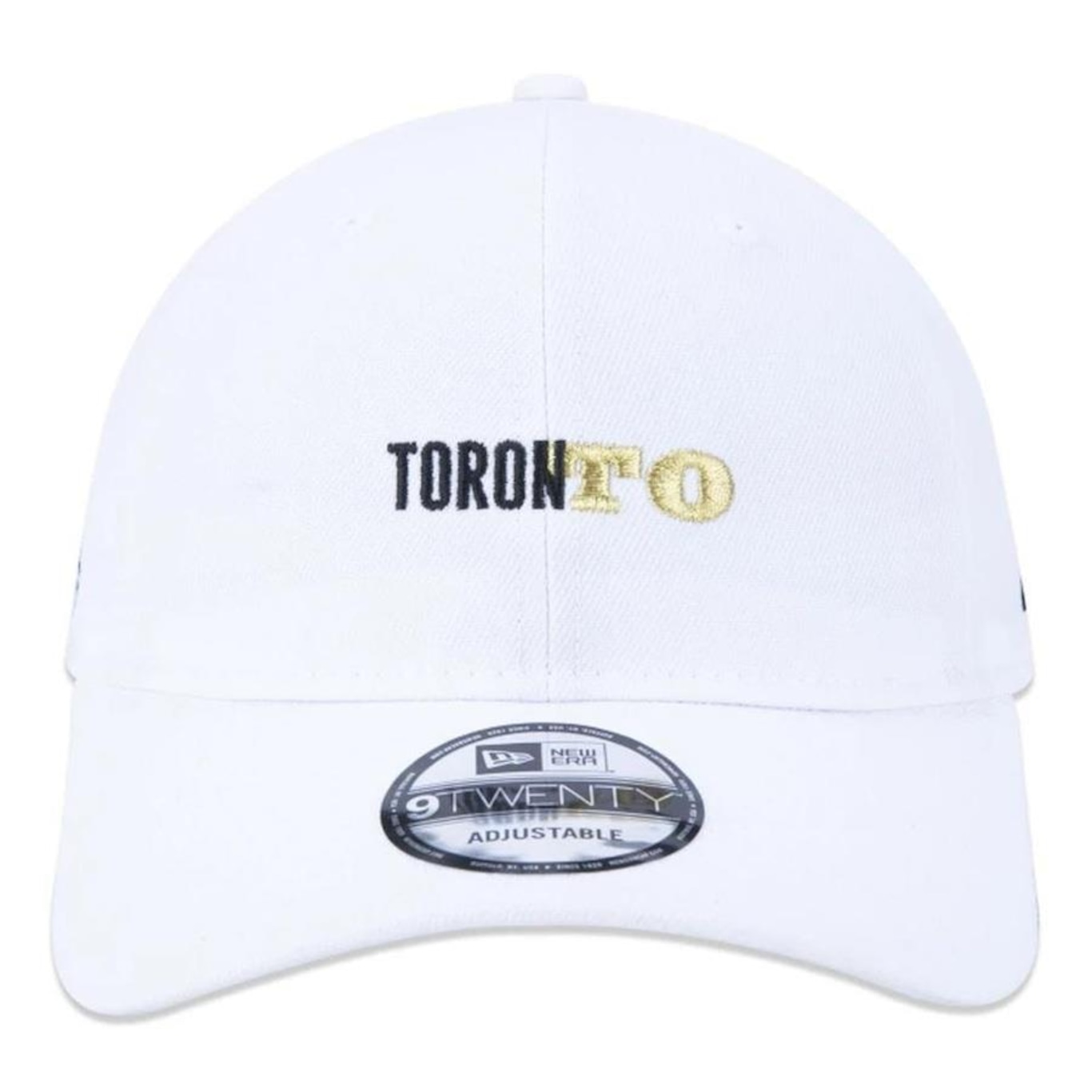 Boné Aba Curva New Era 9Twenty Toronto Raptors Neto 78 - Strapback - Adulto - Foto 3