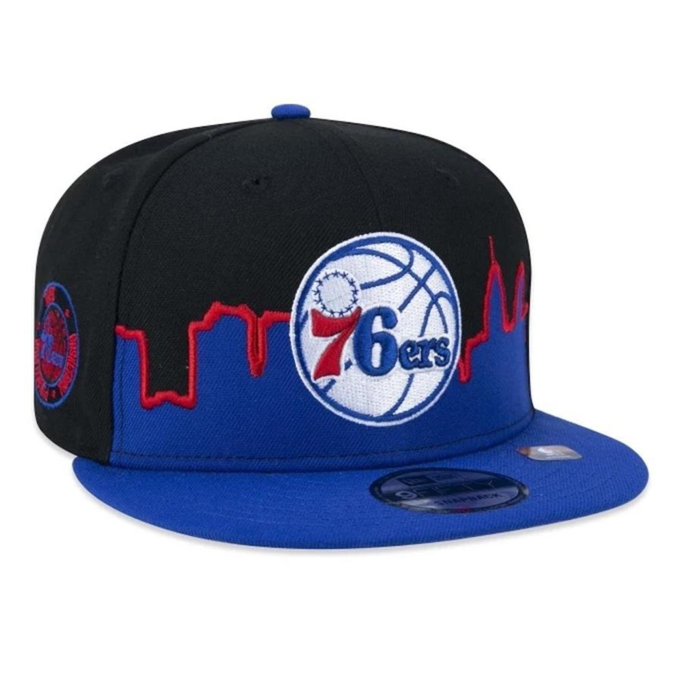 Boné Aba Reta New Era 9Fifty Philadelphia 76ers Tip-Off - Snapback - Adulto - Foto 4