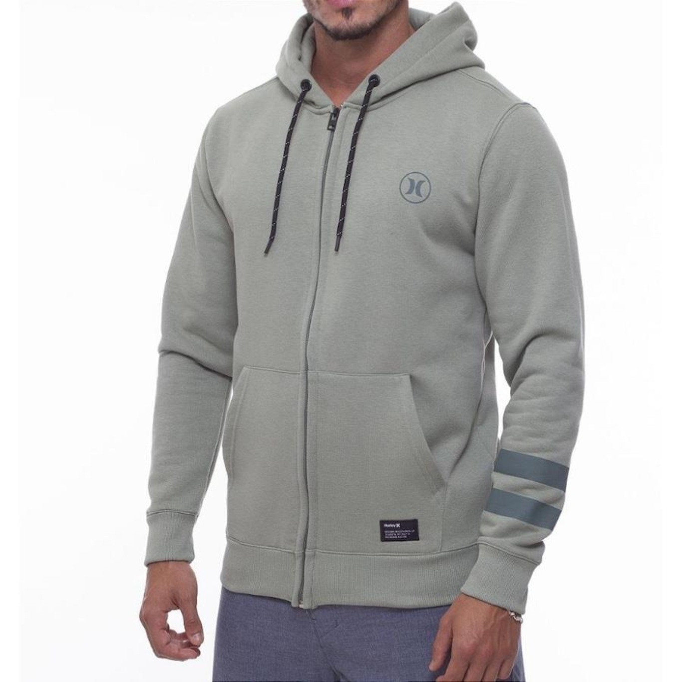 Blusão de Moletom Hurley Circle Icon Bp - Masculino - Foto 1