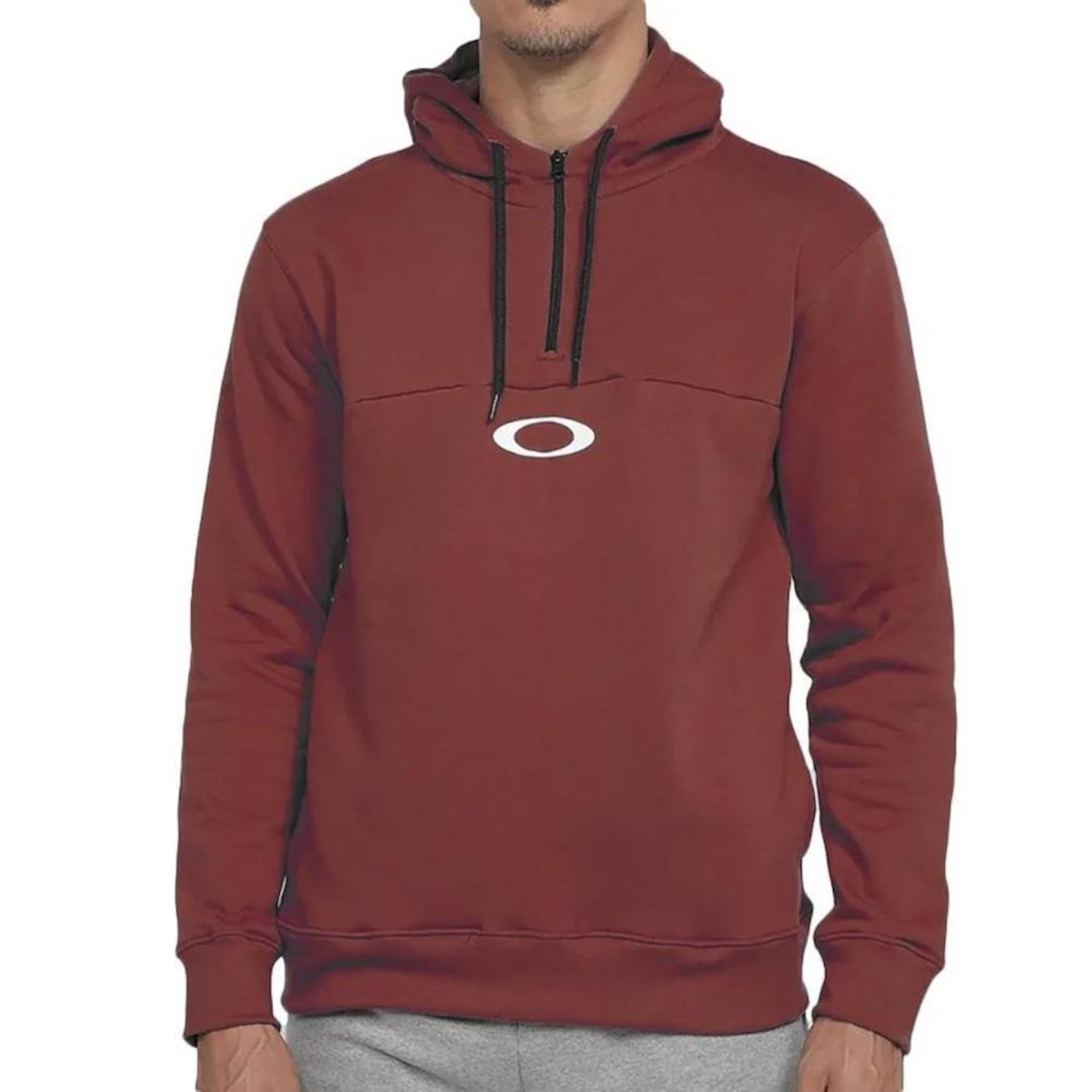 Blusão de Moletom Oakley Canguru Half Zip Hoodie - Masculino - Foto 1