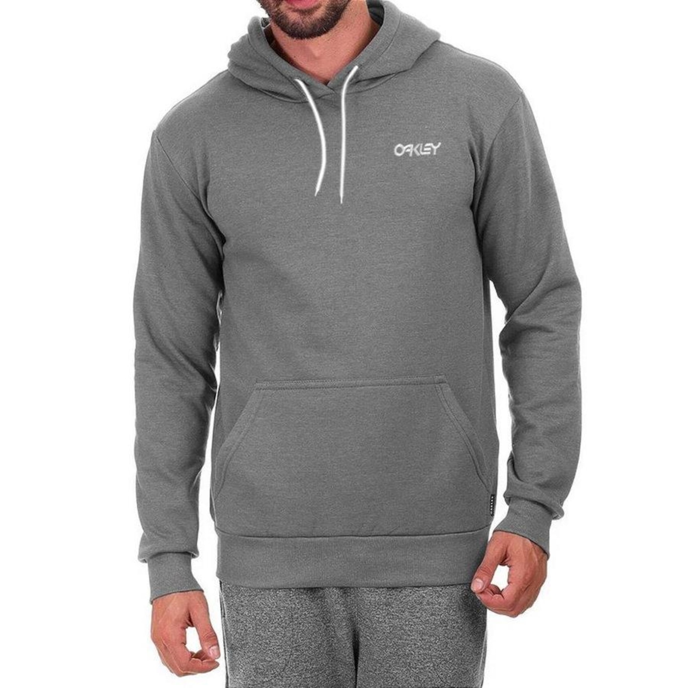 Blusão de Moletom com Capuz Oakley Canguru Oversized - Masculino - Foto 1