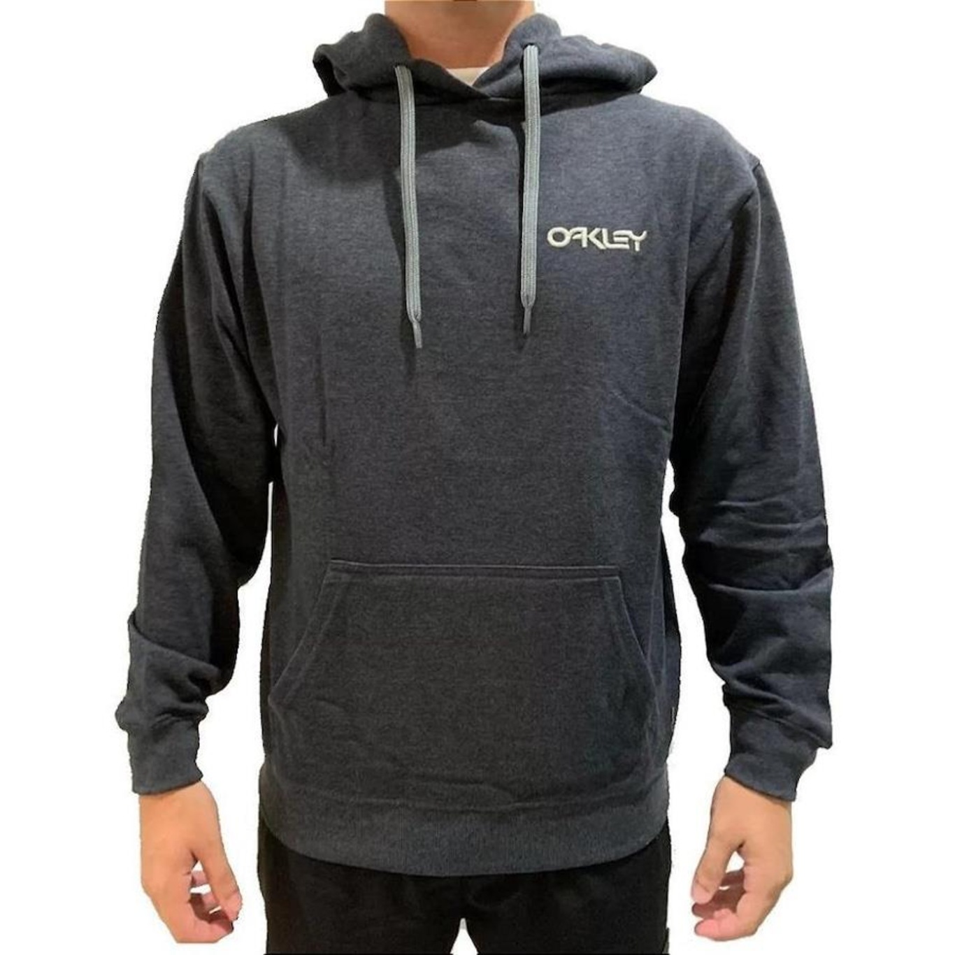 Blusão de Moletom com Capuz Oakley Canguru Oversized - Masculino - Foto 1