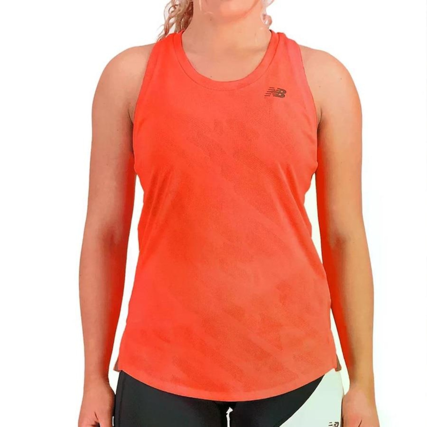 Camiseta Regata New Balance Speed Jacquard Feminina - Foto 1